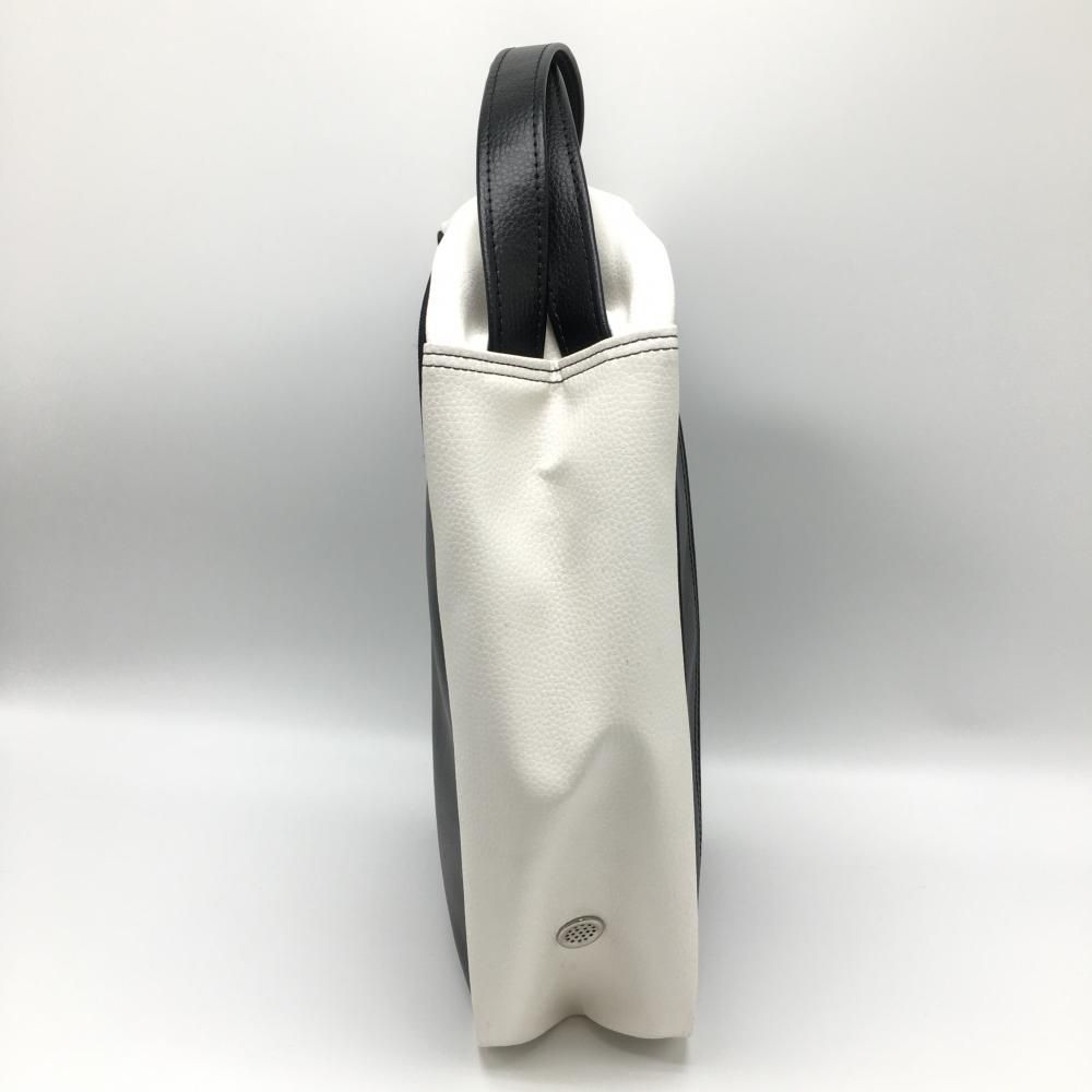 ジョーンズ シューズケース 黒×白 ロゴ刺しゅうゴルフ