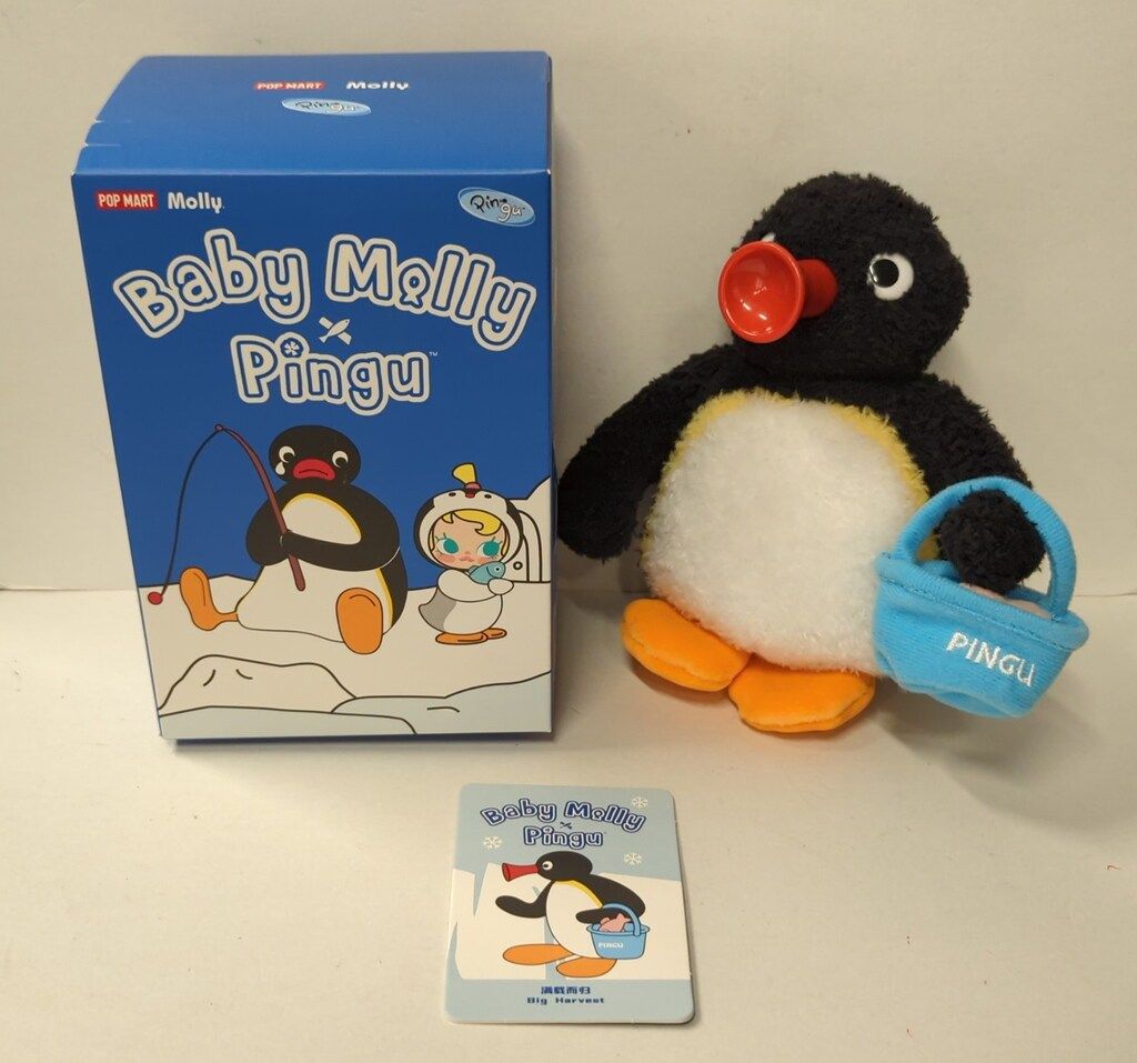 POP MART×Kennyswork Baby Molly × Pingu Happy Fishing Series Big Harvest
