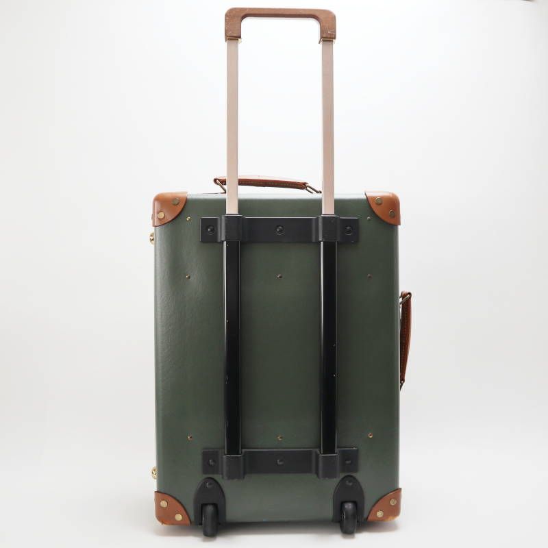 HUNTING WORLDxGLOBE-TROTTER ハンティングワールドxグローブトロッター サファリ 2輪 スモール キャリーオン カーキ チャ S09-k065 DECORATOM_COM_BR