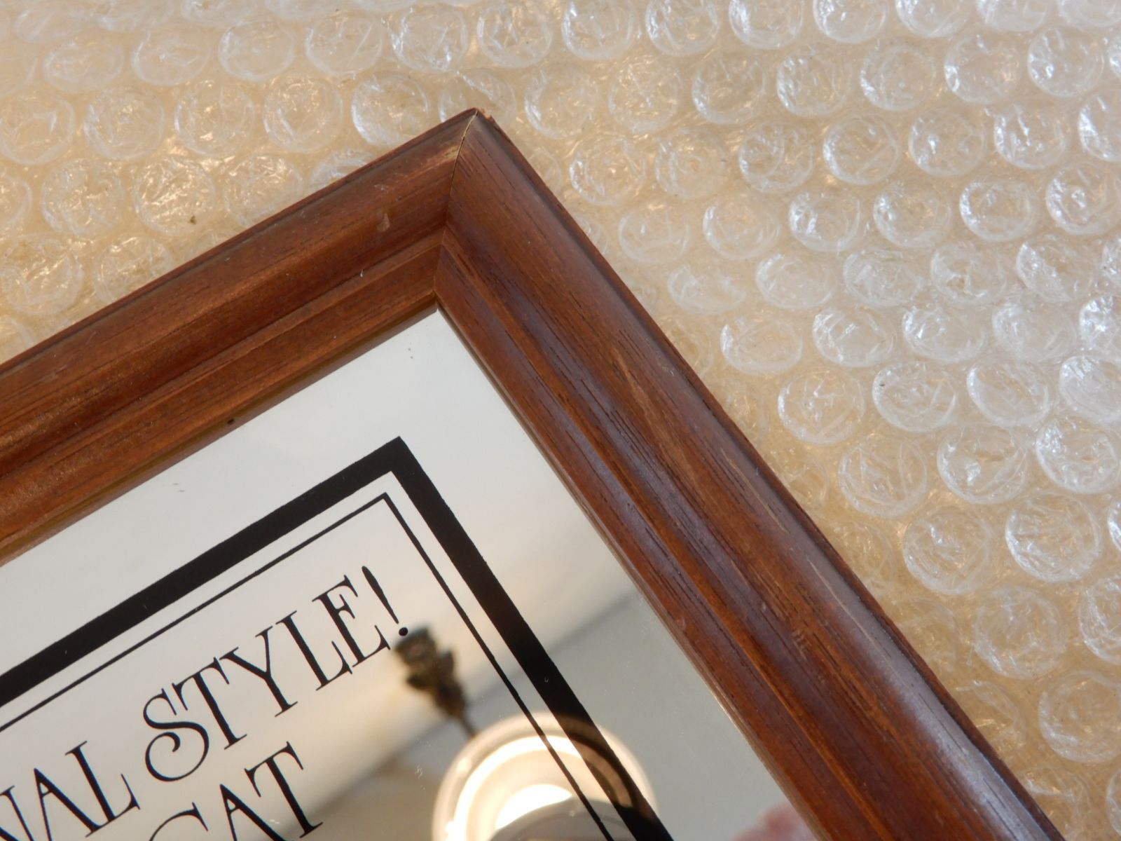 79】 FELIX THE CAT パブミラー 25.5×25.5cm程 インテリア 鏡