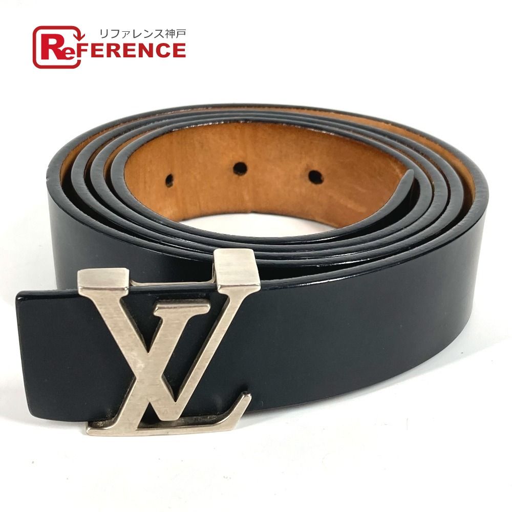 LOUIS VUITTON ルイヴィトン ベルト サンチュール LVイニシアル M6901Q レザー ブラック