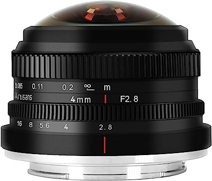 Sony Eマウント 7artisans 4mm F2.8 円形魚眼レンズ 225°超広角 APS-C