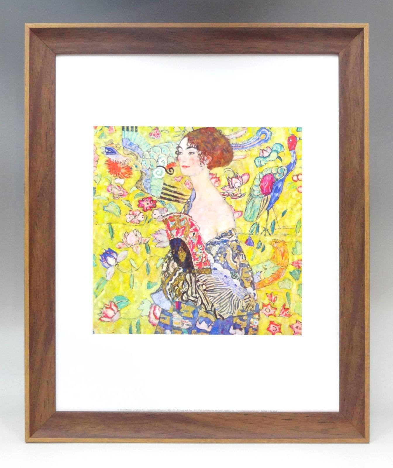 新品額付アートポスターグスタフ・クリムトGustav KlimtLady with Fan133