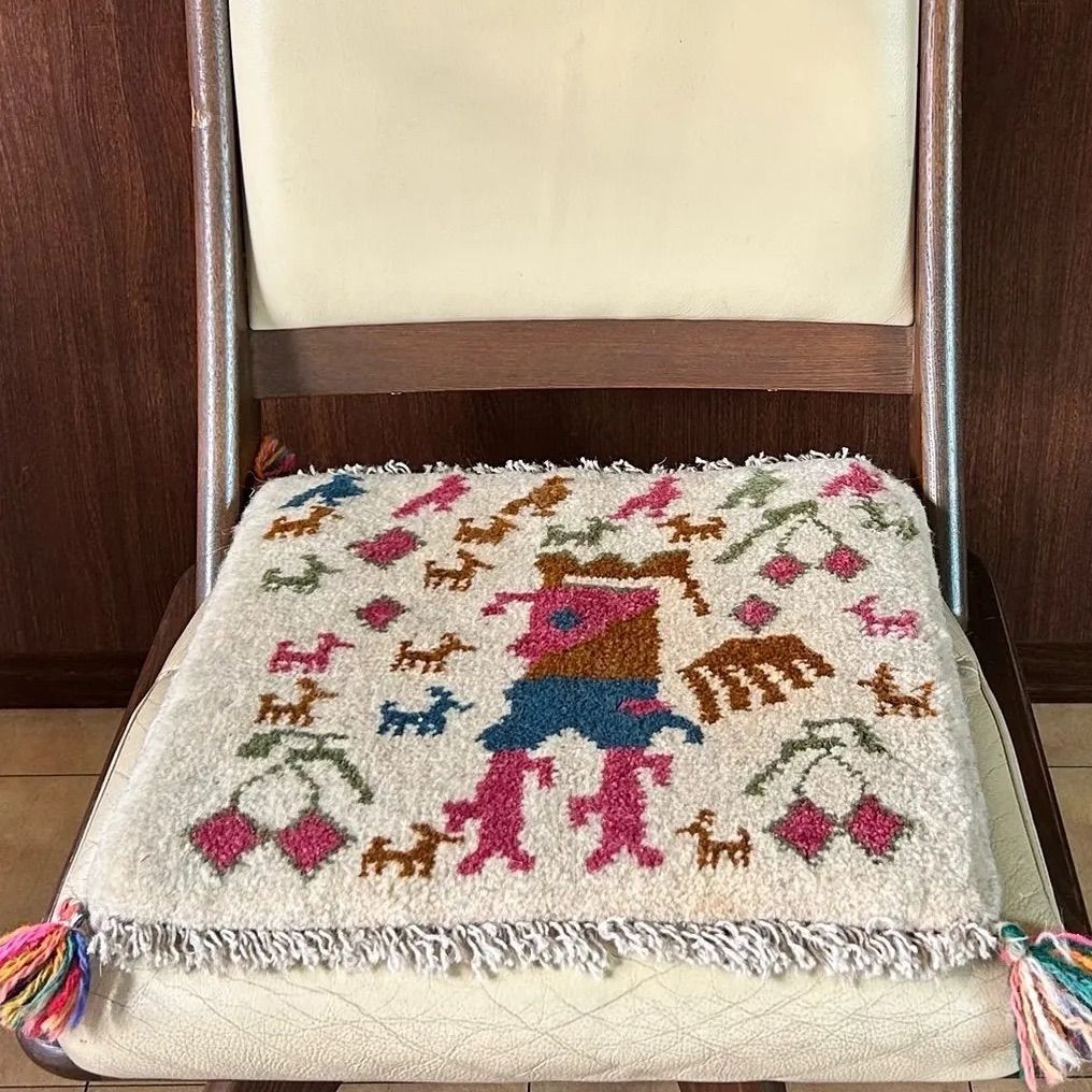 ギャッベ座布団 ペルシャ サイズ 40/42 cm mcph-22-5845 リビング ラグ