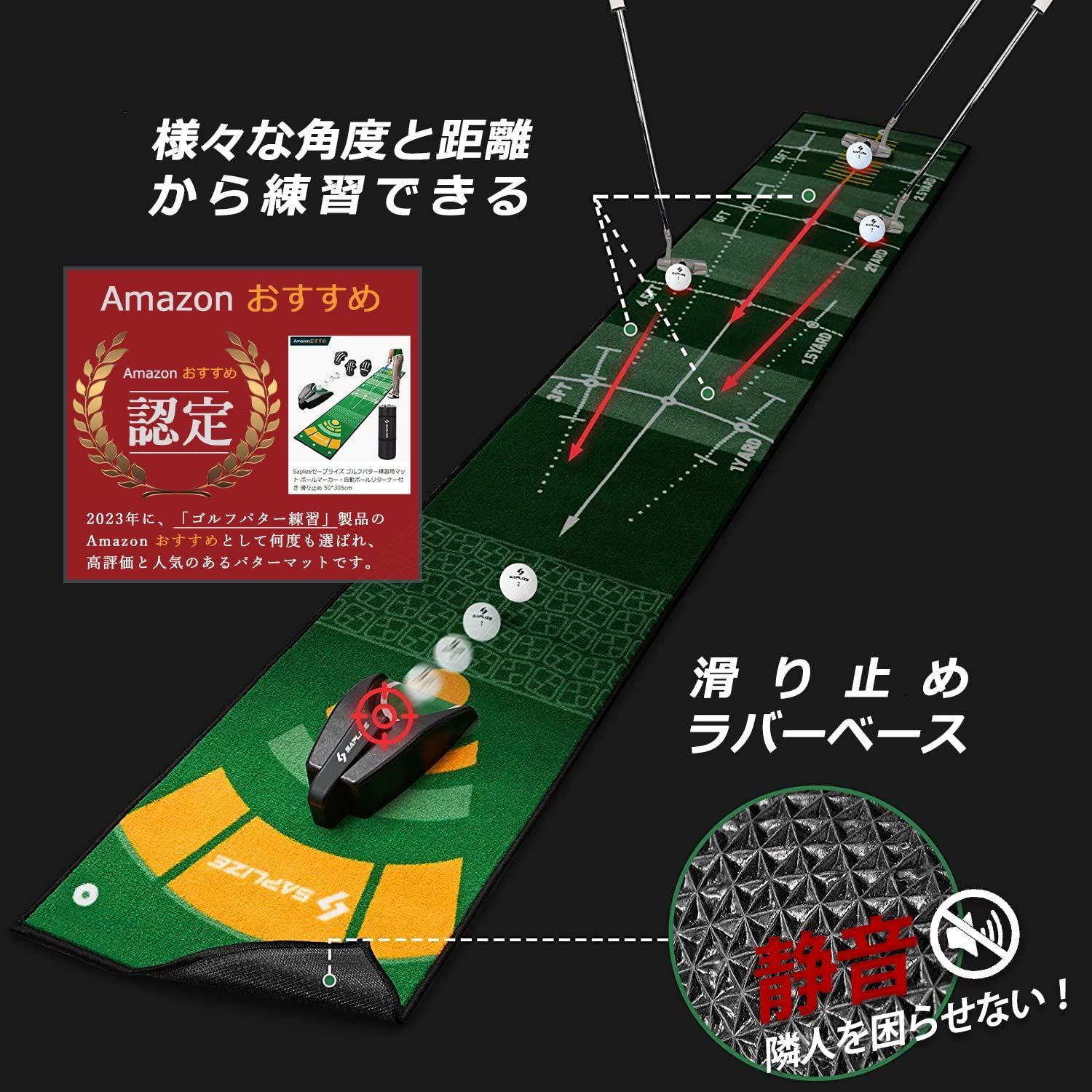 ゴルフパター練習用マット 50*305cm
