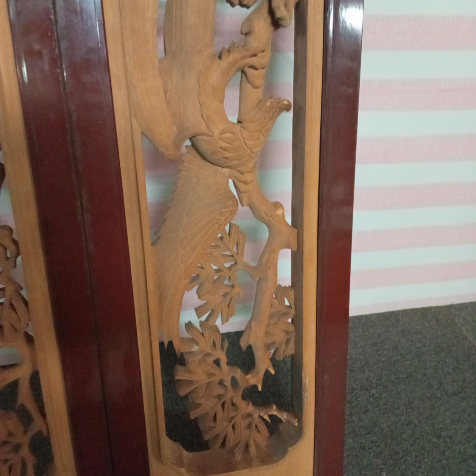 ◯ 欄間 建具 2枚セット レトロ 木製 アンティーク 昭和 - メルカリ