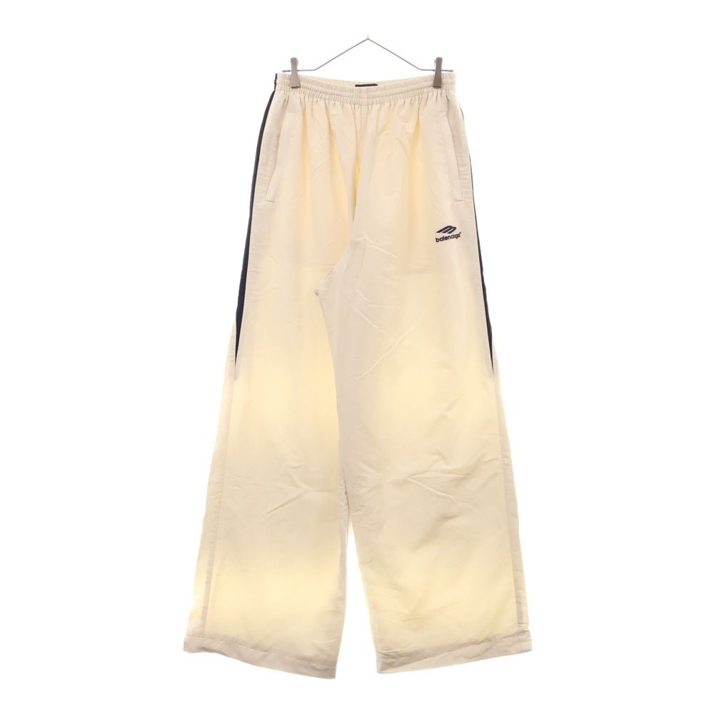 BALENCIAGA バレンシアガ 23SS ミディアムフィットトラックロングパンツ アイボリー 746510 T0048