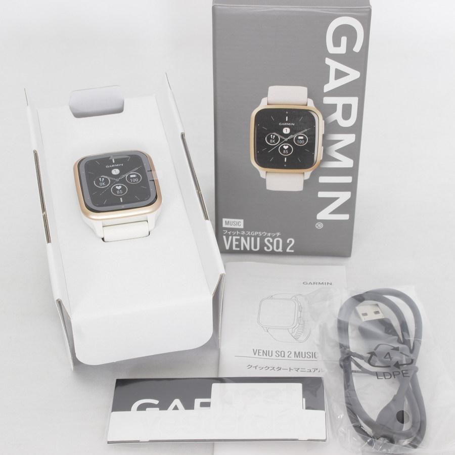 新品】GARMIN Venu Sq 2 Music Ivory/Peach Gold 010-02700-71