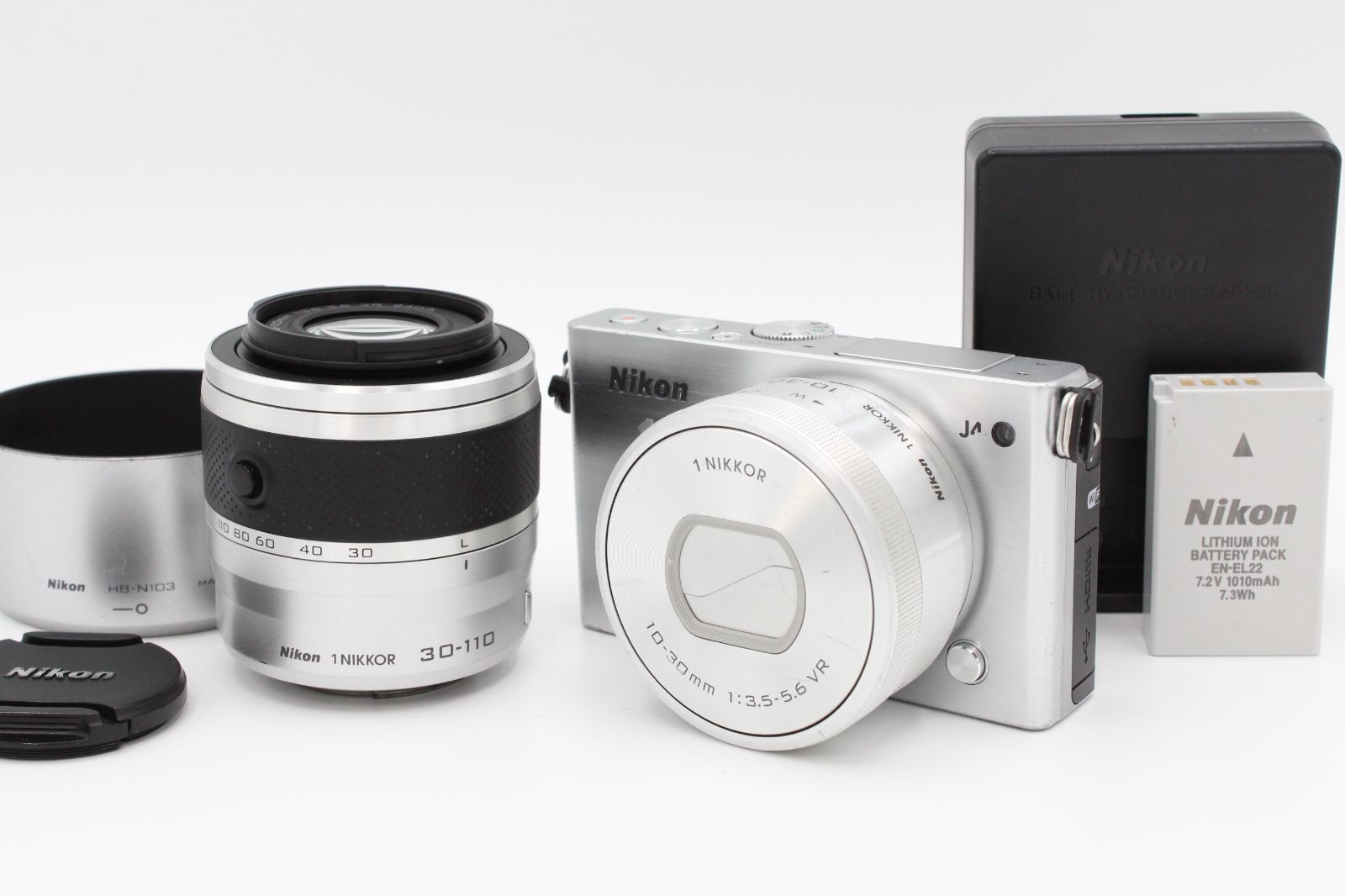 デジタルカメラ Nikon 1 J4 ダブルズームキット [シルバー]カメラ ...
