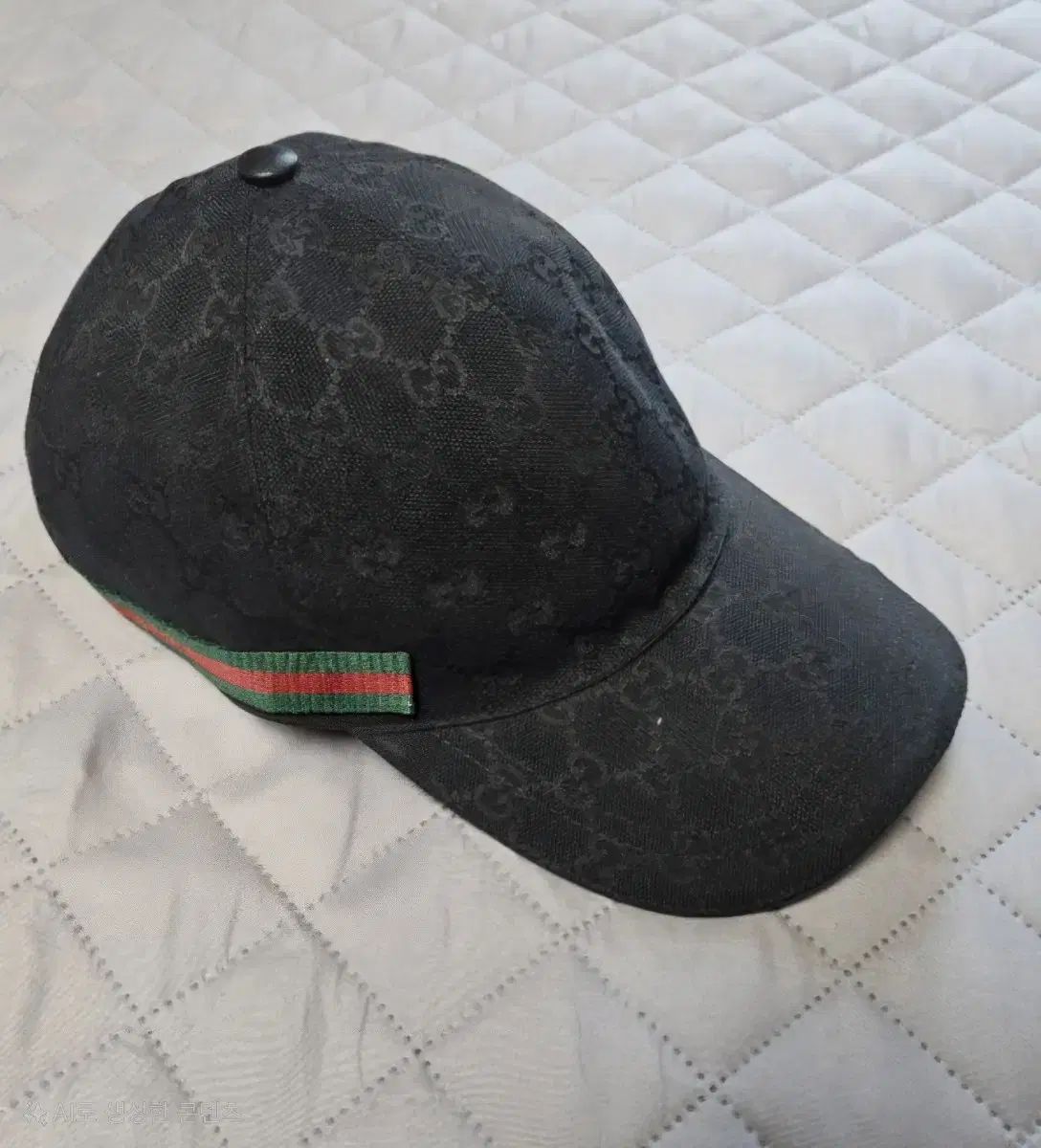 GUCCI グッチ GG キャンバス ボールキャップ ブラック 色 M
