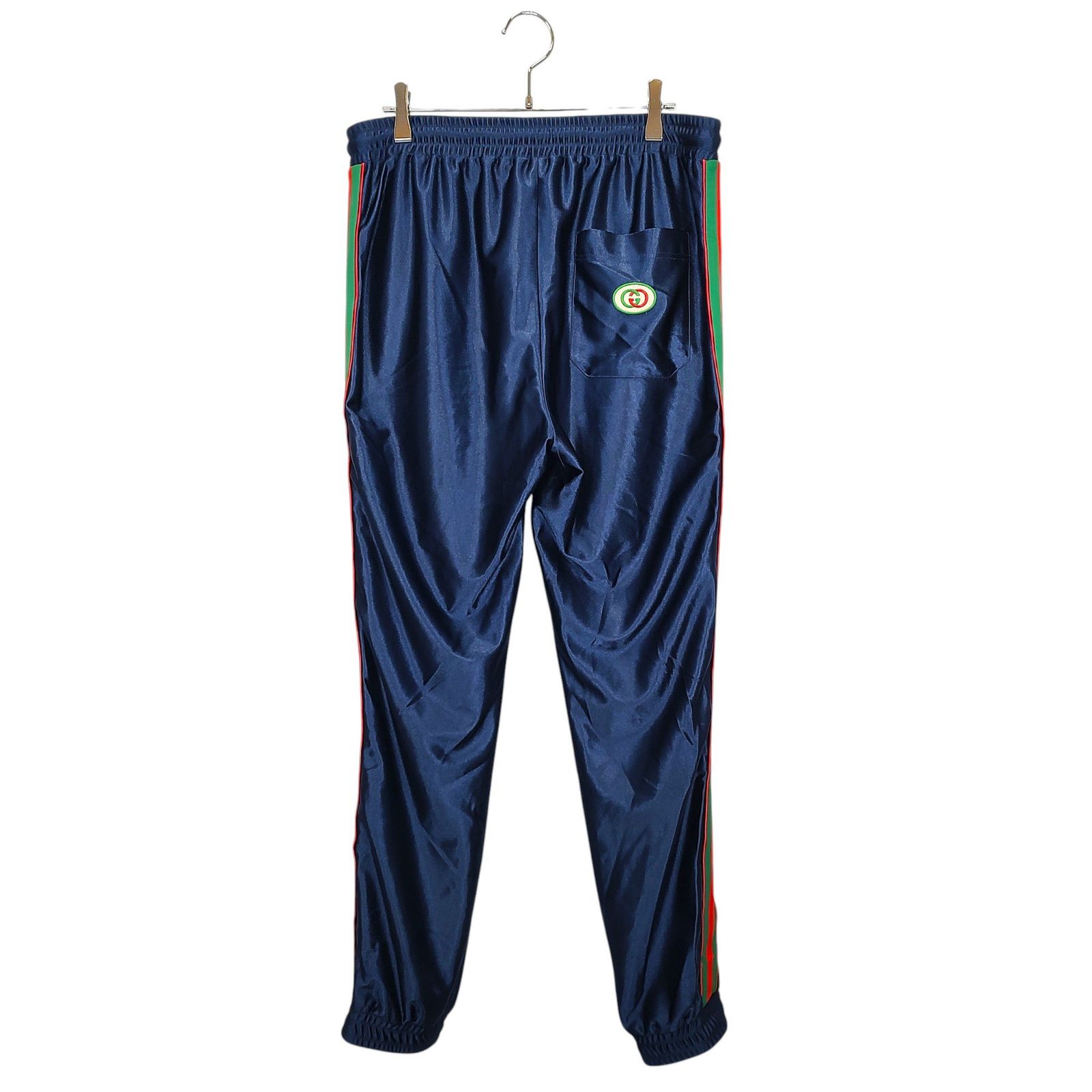 GUCCI グッチ ウェブ シャイニー サイドロゴ ジャージ トラック パンツ 