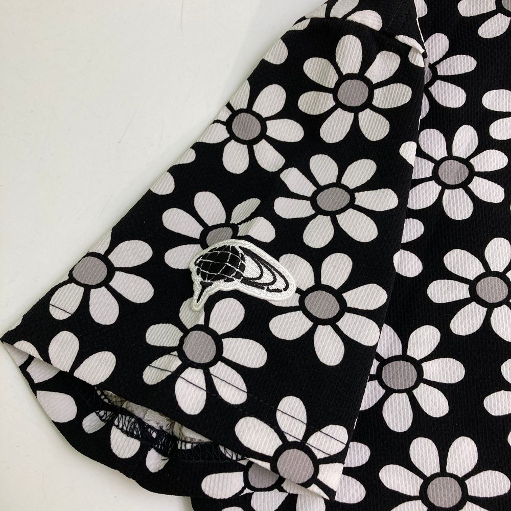 サイズ：M BEAMS GOLF ビームスゴルフ  ハイネック 半袖Tシャツ 花 総柄 パープル系 [240101492336] ゴルフウェア メンズ ストスト サイズ：M BEAMS GOLF ビームスゴルフ ハイネック 半袖Tシャツ