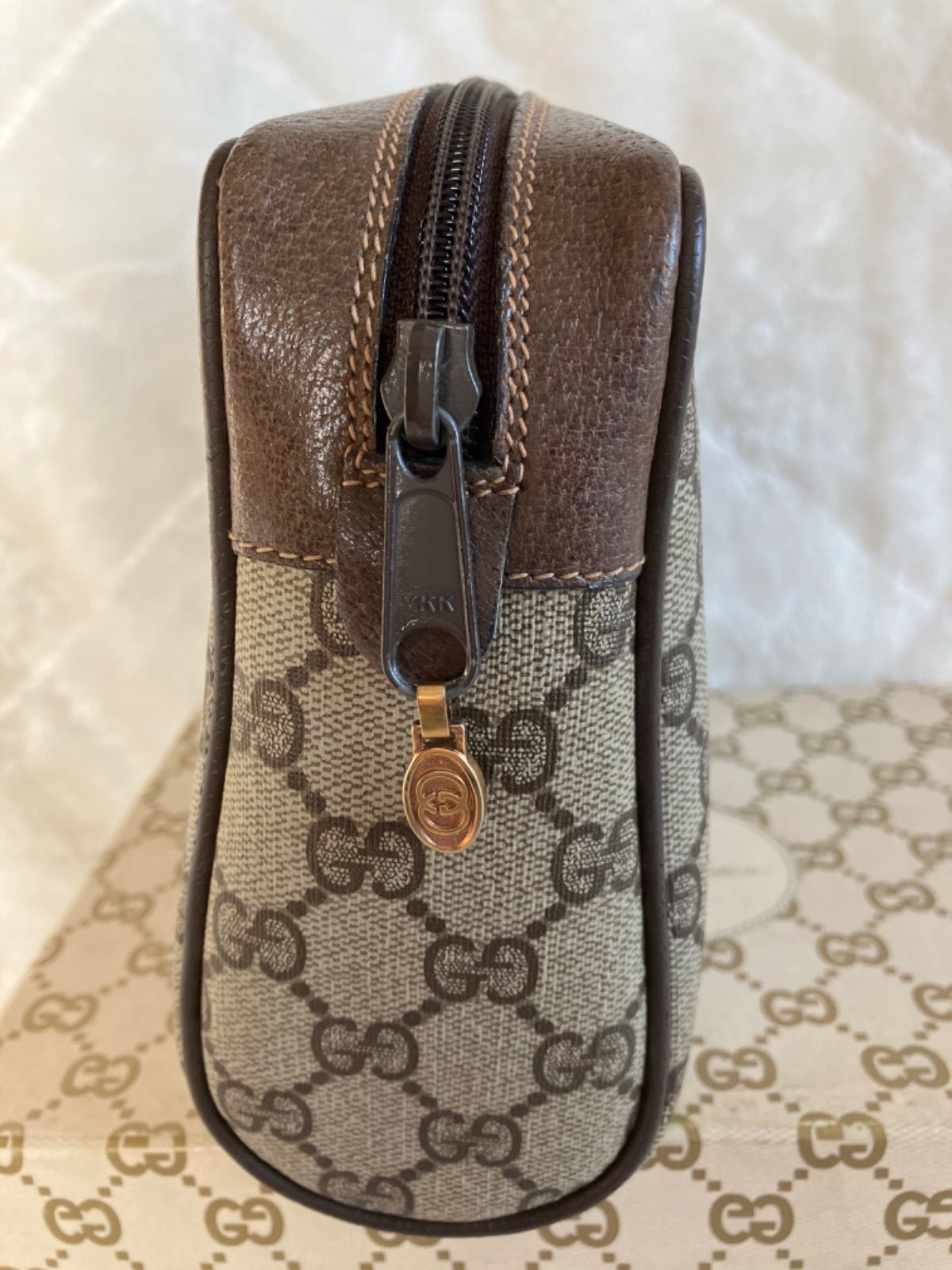 【外観美品】GUCCI　グッチ　GGキャンバス　シェリーライン　セカンドバッグ GUCCI グッチ オールドグッチ シェリーライン セカンドバッグ
