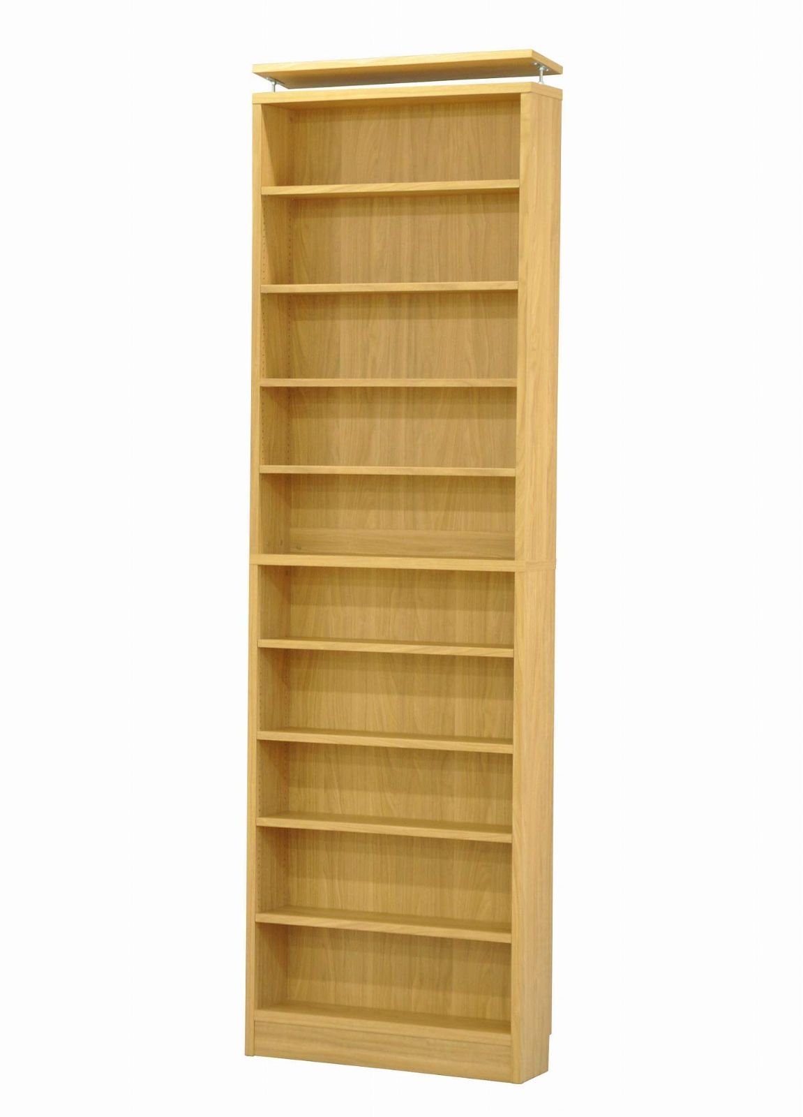 【特価商品】(AIS) エイ・アイ・エス 書棚 ナチュラル 70x18x228.7~245cm CMR-701 NA