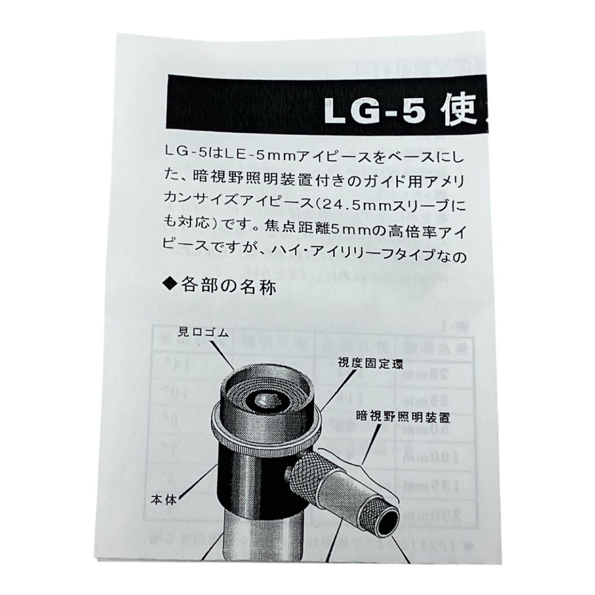 高橋製作所 タカハシ LG-5mm ガイドアイピース TAKAHASHI パーツ