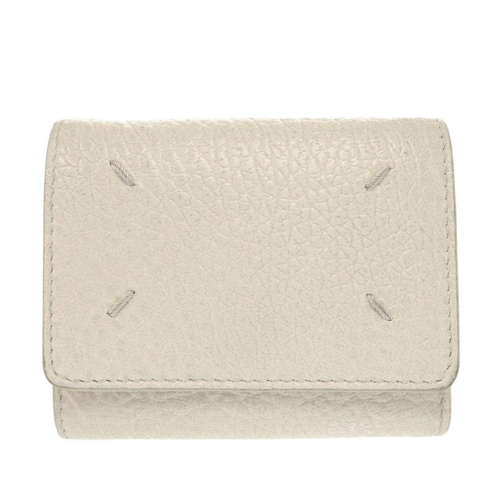 メゾン マルジェラ 4ステッチ SA3UI0010 P4455 H9677 レザー グレージュ 三つ折り財布 ベージュ 1638 Maison Margiela