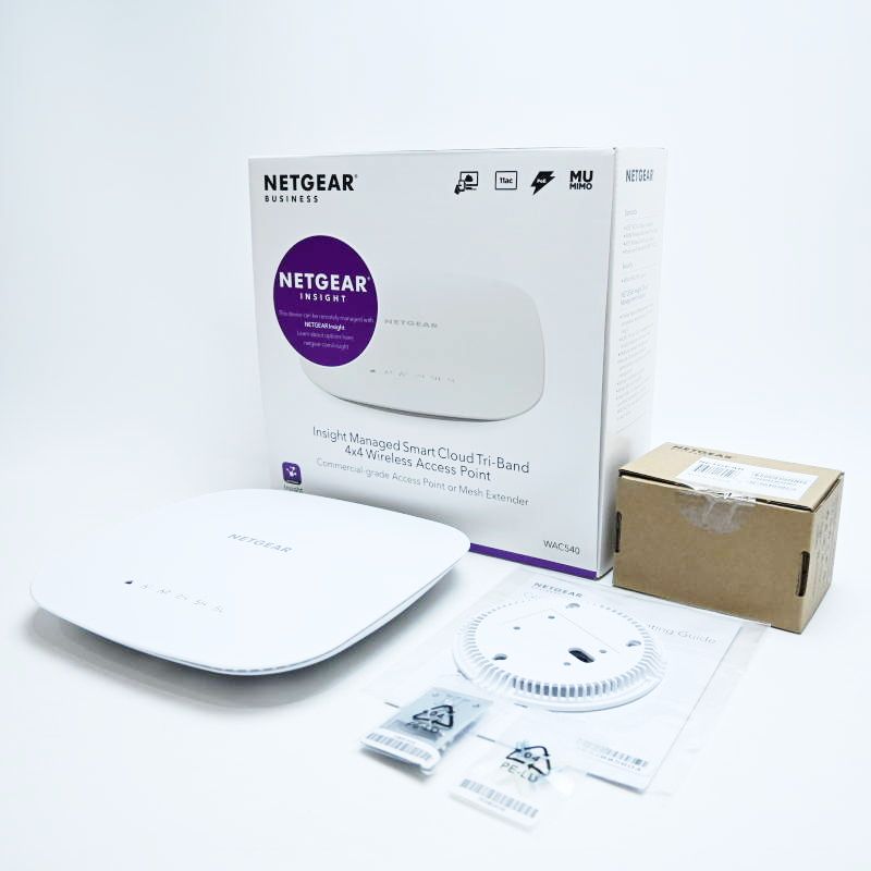 T04-t003 動作 |初期化済 NETGEAR WAC540 ワイヤレスアクセスポイント ACアダプター付き 802.11ac PoE 対応