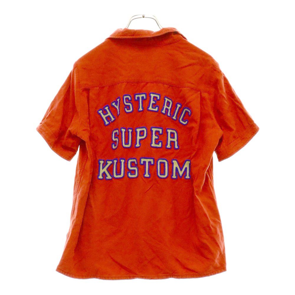 HYSTERIC GLAMOUR (ヒステリックグラマー) 90s hysteric super kustom 半袖ボーリングシャツ レッド  2AH-7770 - メルカリ