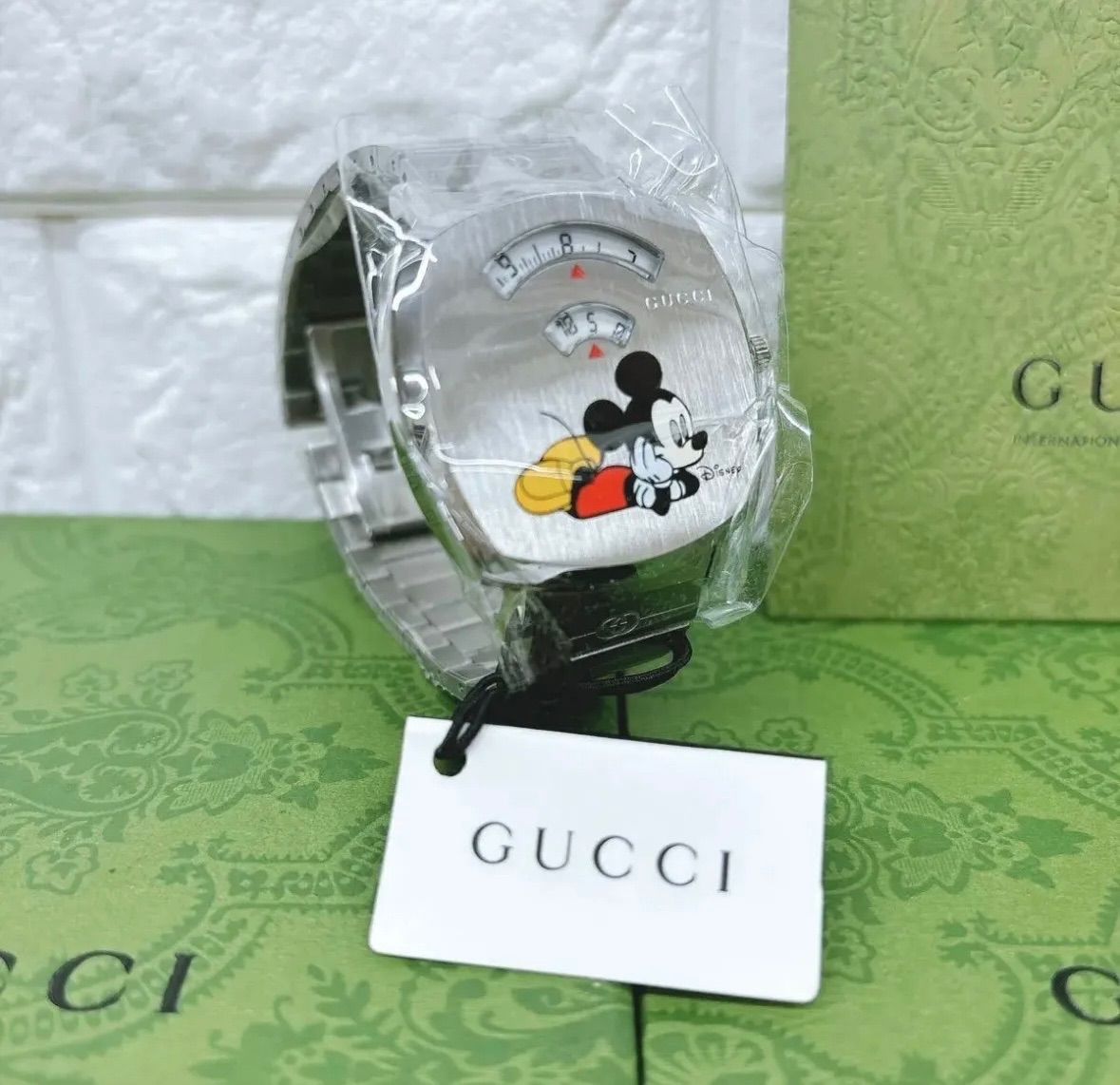 超希少な逸品・新品】GUCCI×Disney グッチ×ディズニー コラボ腕時計 ウォッチ YA157419 - メルカリ