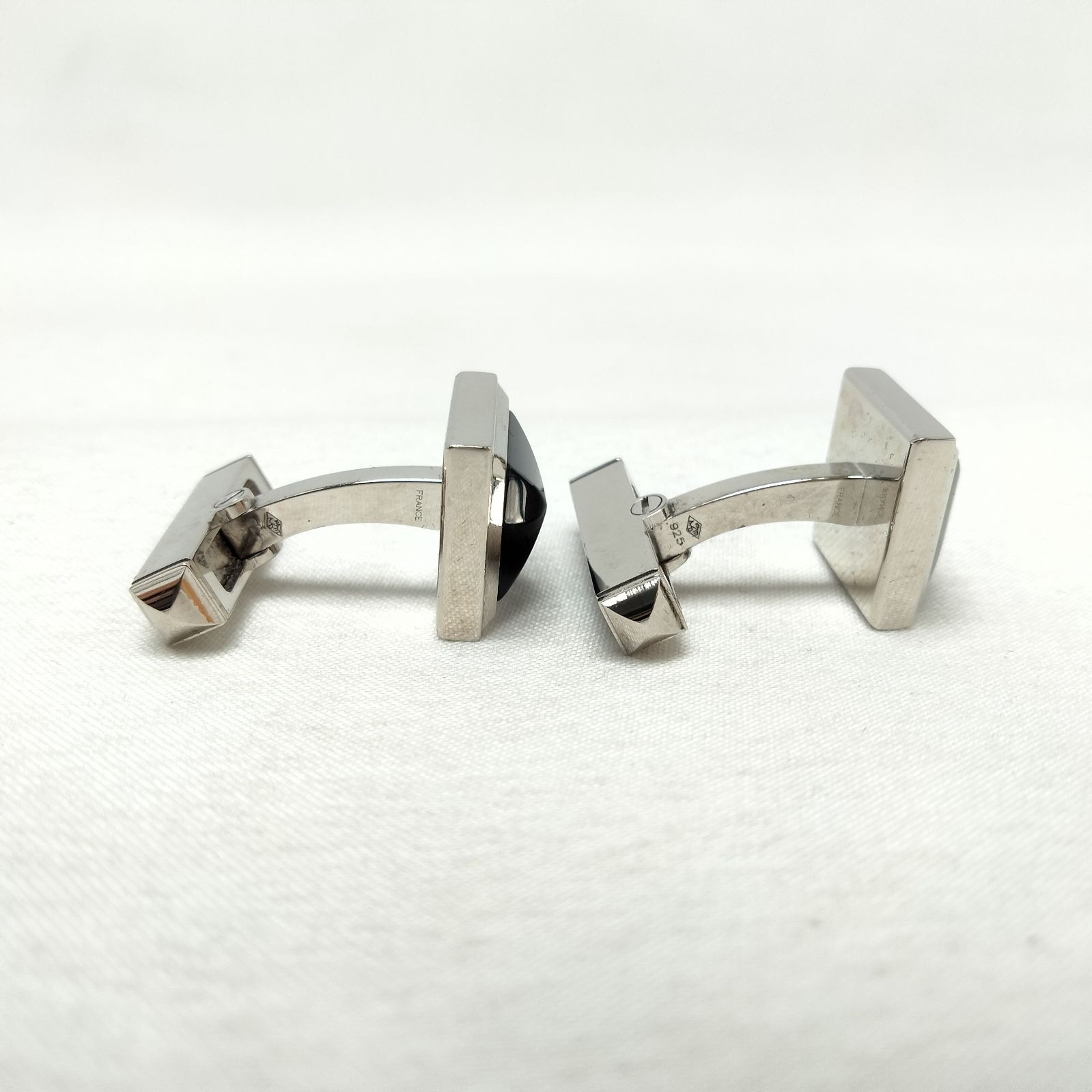  ️Cartier ️カルティエ オニキス シルバー925 カフス カフリンクス 小物