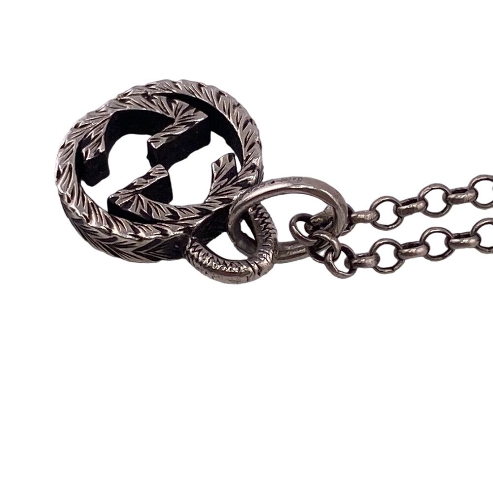 GUCCI/グッチ 4944057 インターロッキング シルバー925 ネックレス