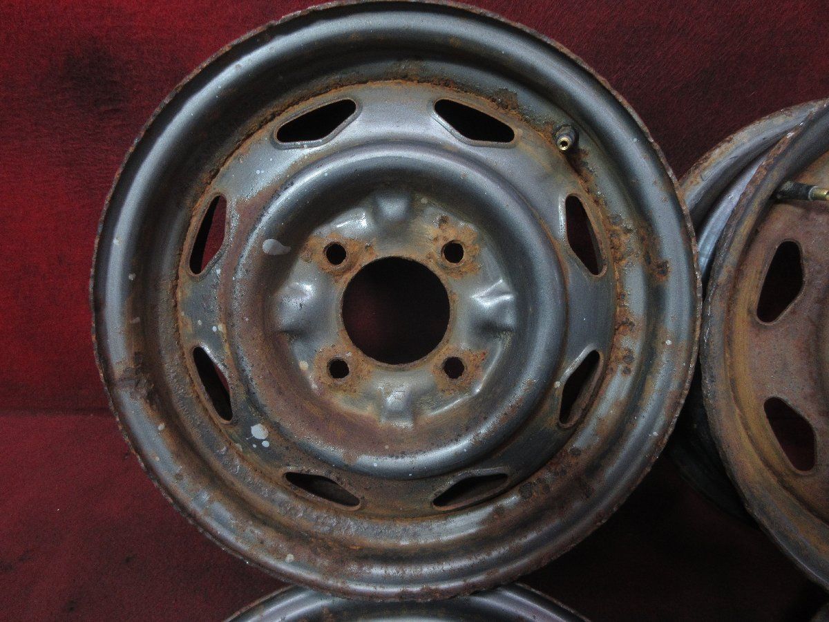 スチール ホイール 4本 14 5 J 4穴 PCD 114 3 35 ハブ径 75 旧車 51173 H