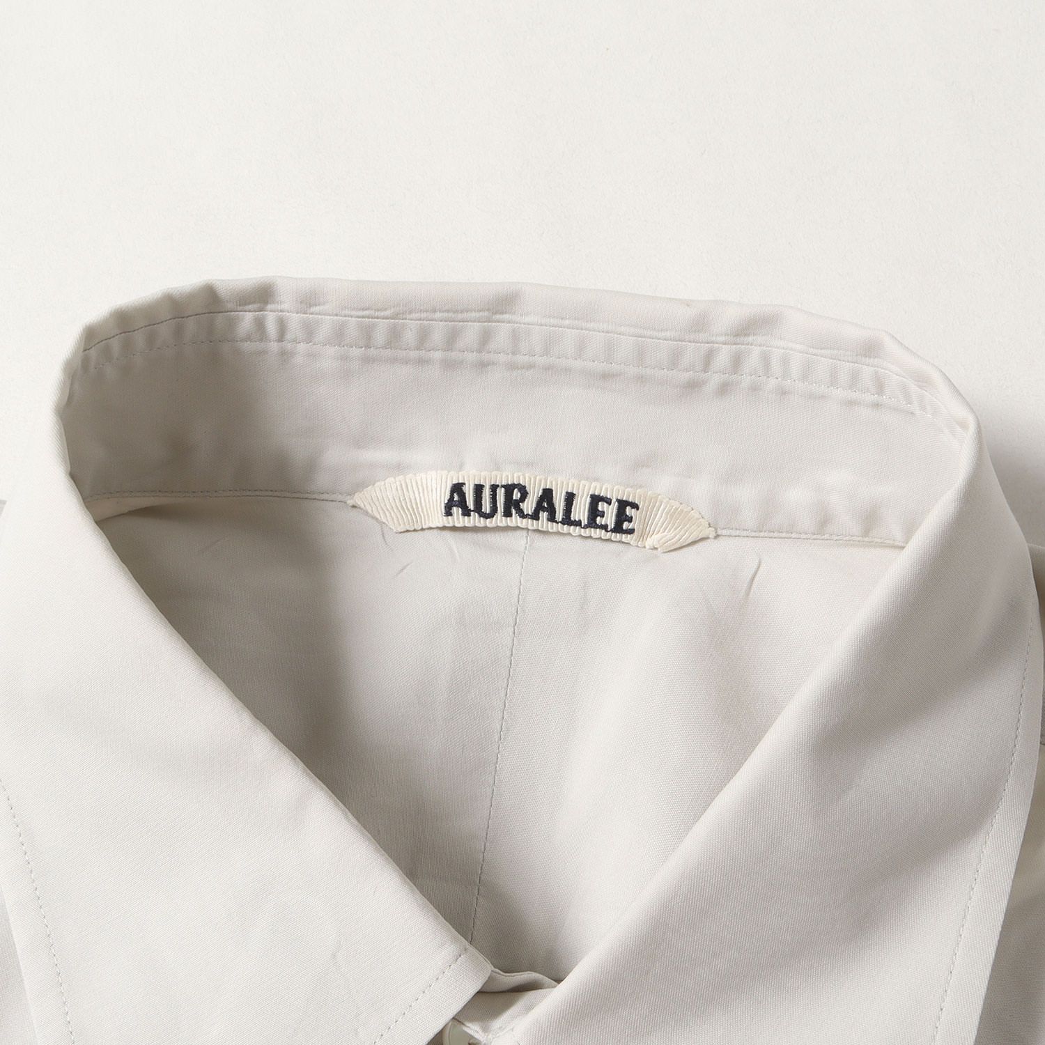 AURALEE オーラリー シャツ ライトグレー(Dusty Pale Blue) サイズ:4