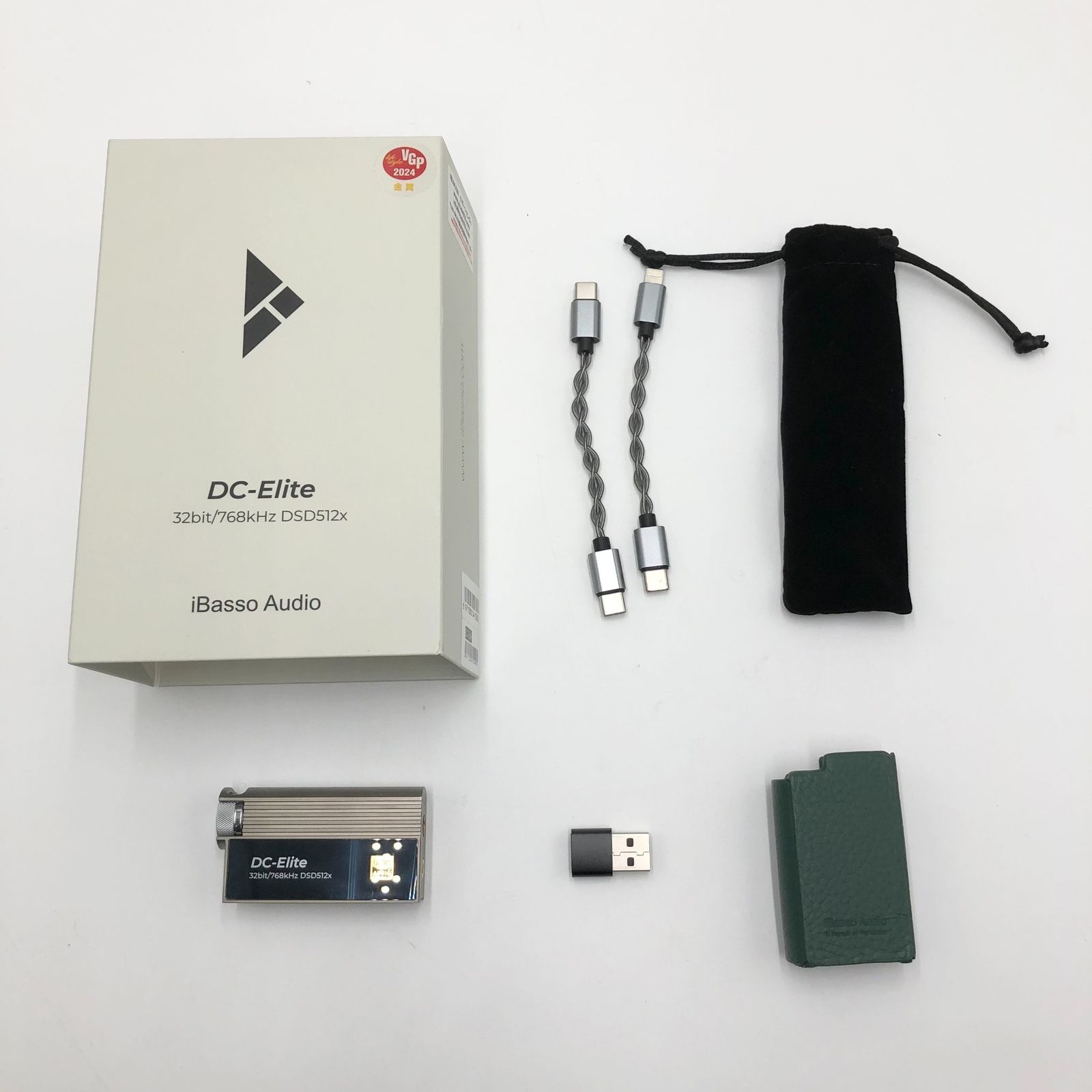 VGP2025金賞 iBasso Audio DC-Elite アイバッソ フラッグシップポータブルDAC|AMP TypeC タイプC USBDACROHM社 BD34301EKV DACチップ 3.5mm 4.4mm SPDIF DSD512