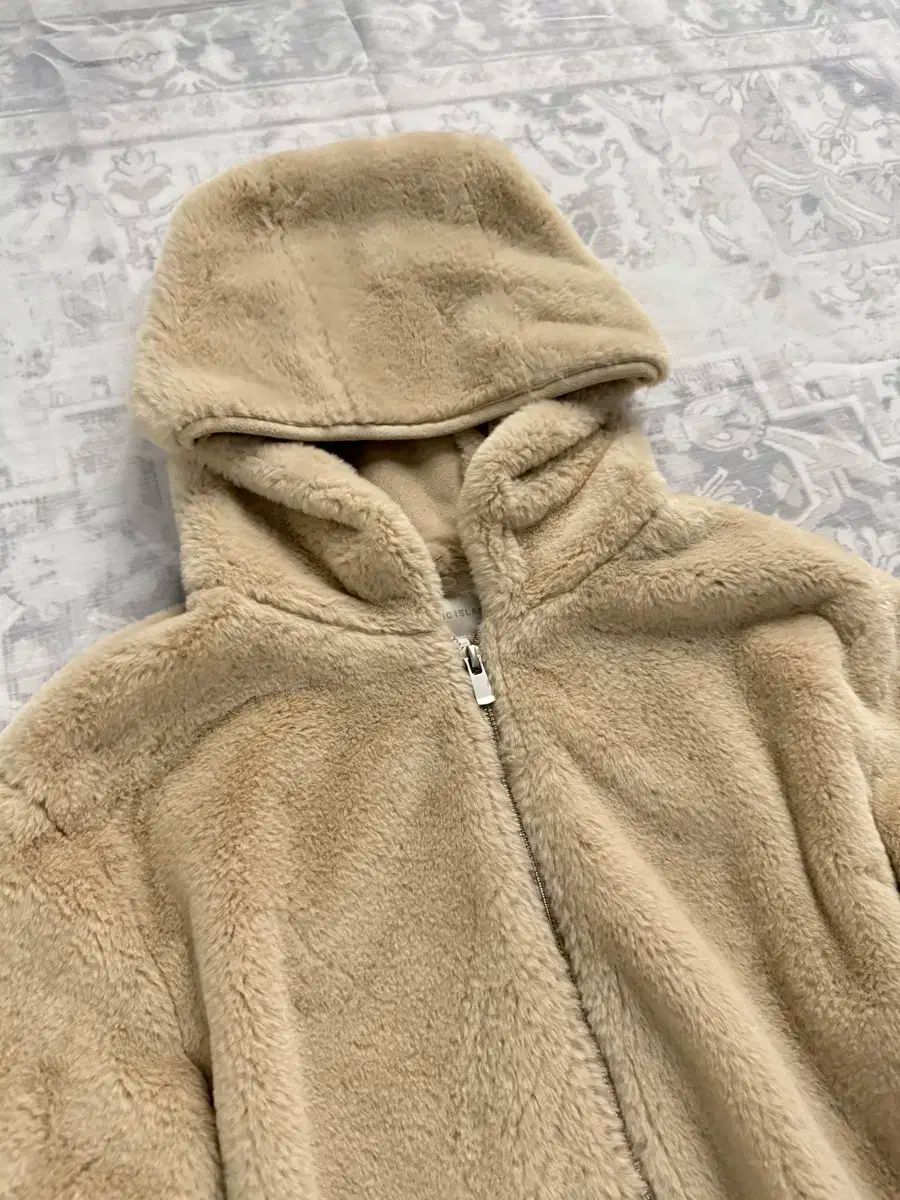 Plastic Island ヴィンテージ ファー フード ジップアップ