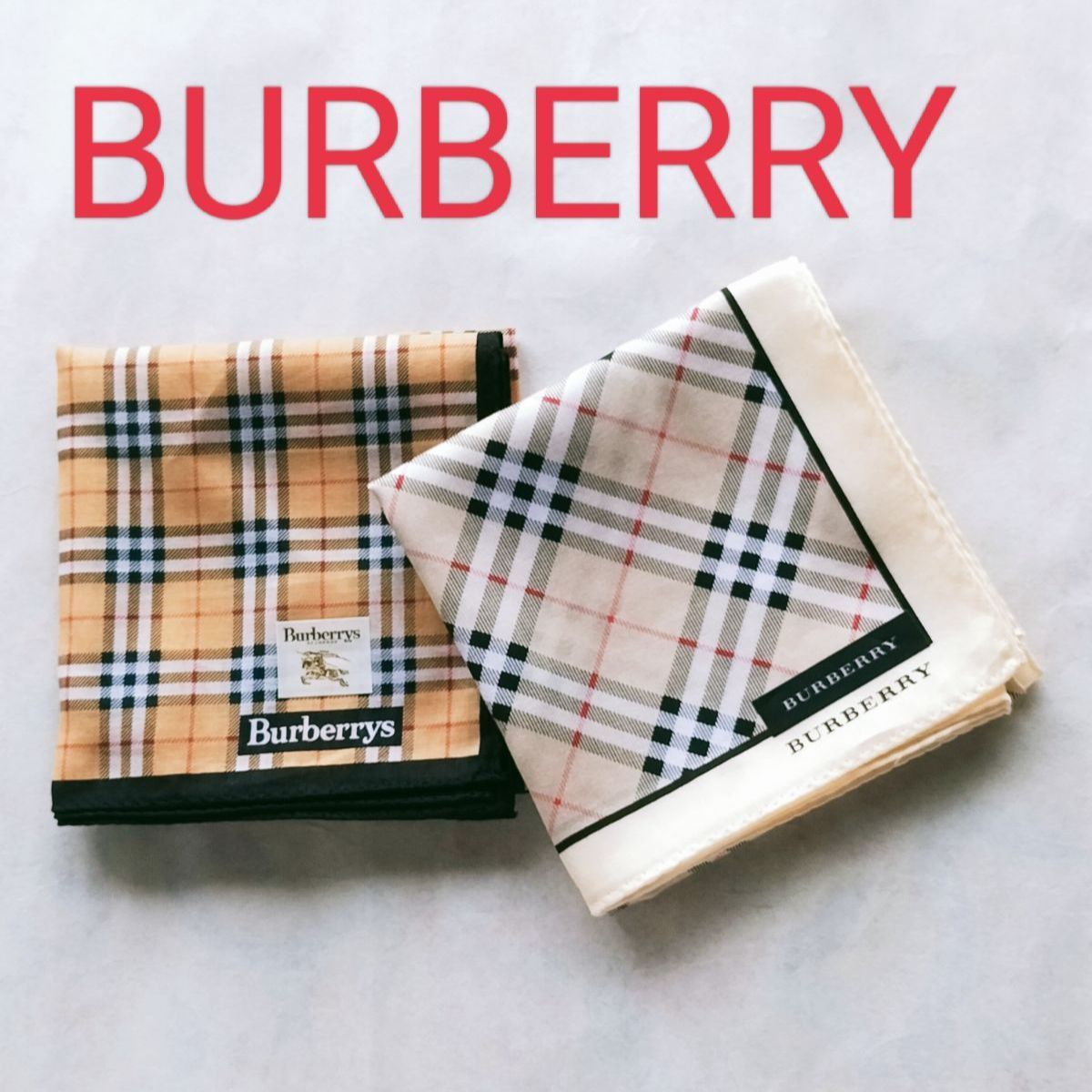 メンズハンカチセット新品　BURBERRYバーバリーハンカチ