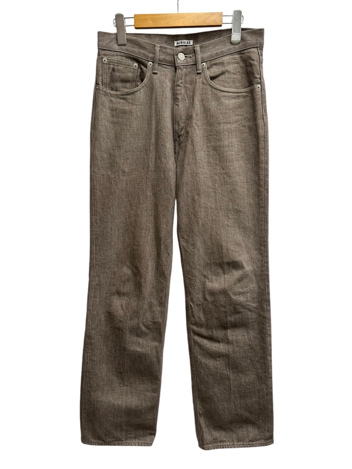 AURALEE (オーラリー) Hard Twist Brown Denim 5P Pants デニム 