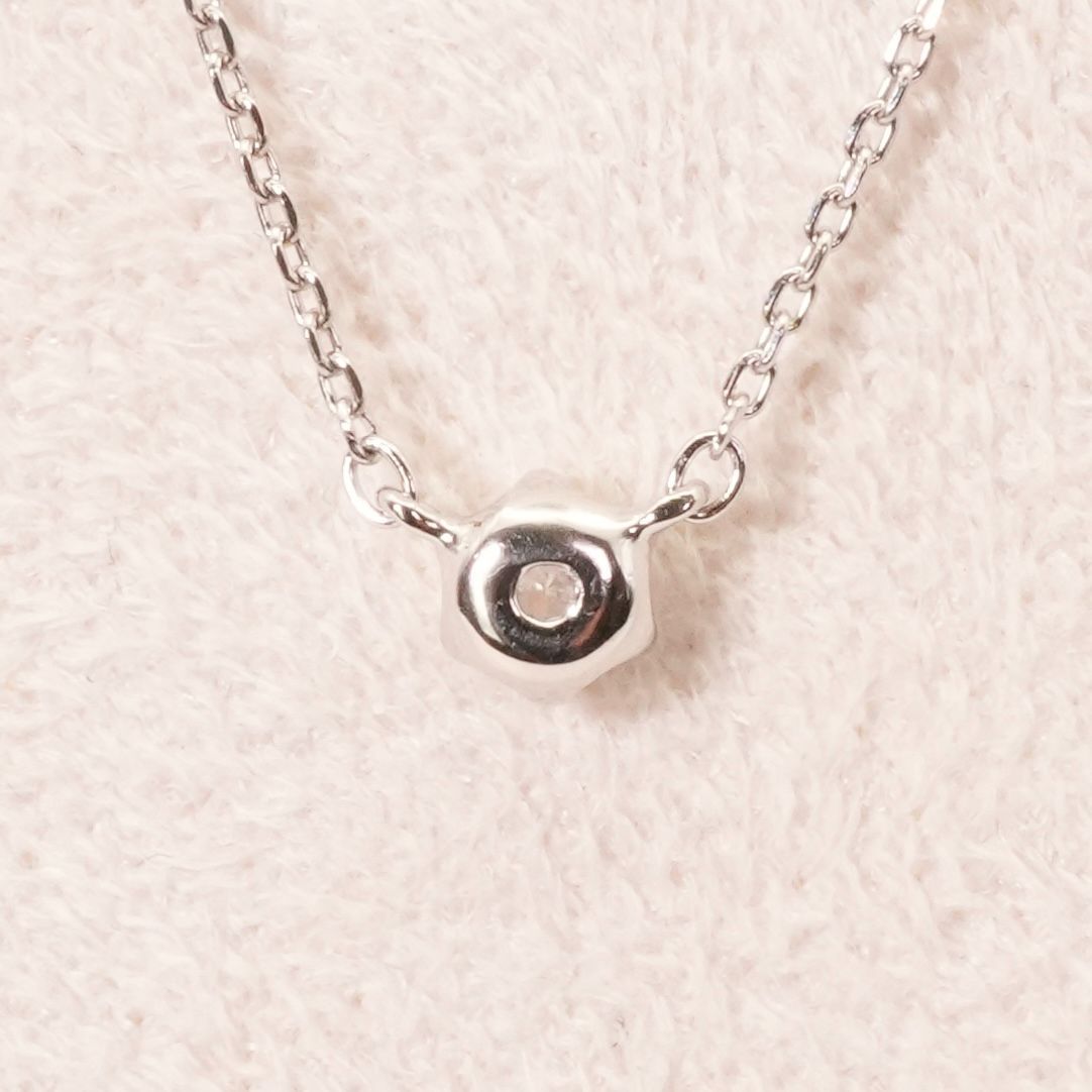 canal 4℃ pt850 ネックレス ダイヤモンド 1粒 4℃ - canal 4℃ ダイヤモンド ネックレス Pt850 0.198ct 1.8gの