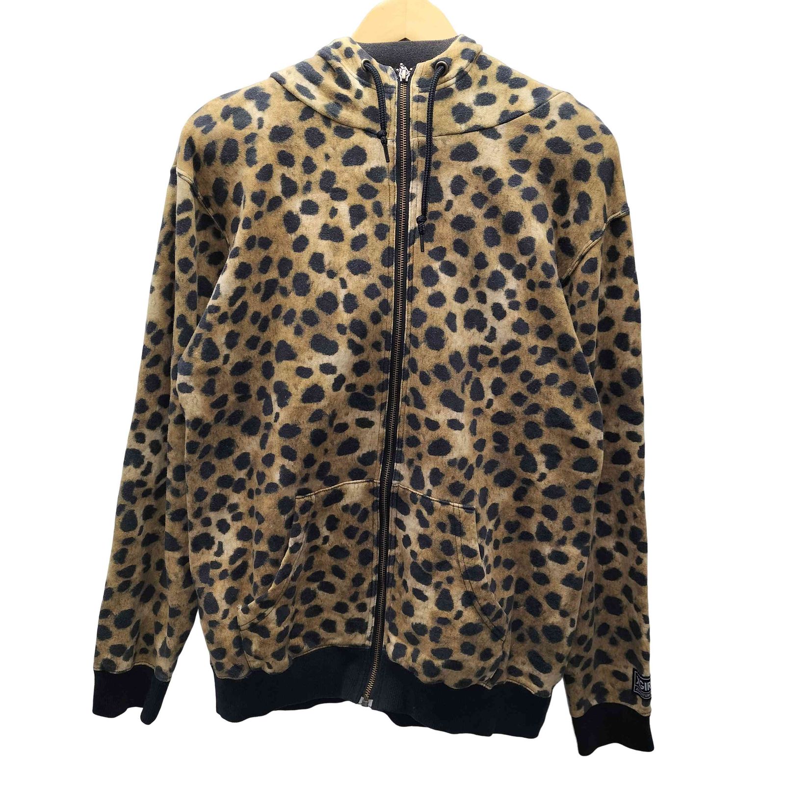 Harley Davidson レディース　フーディ y2k パーカー エックスガール X-girl BIG DELIGHT SWEAT HOODIE レオパード