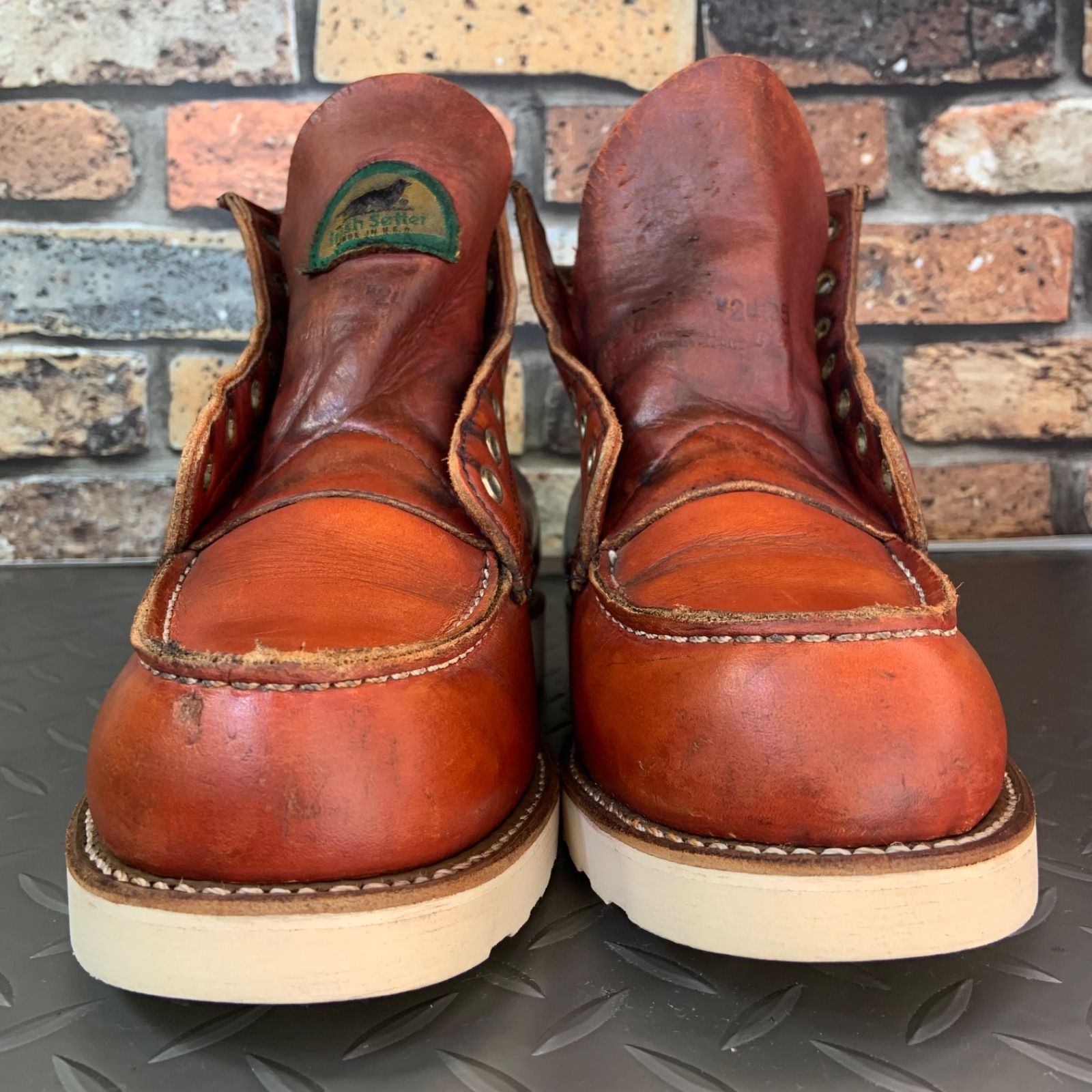 ☆REDWING 875 半円犬タグ 1995年製 US7.5D JP25.5㎝ VINTAGE