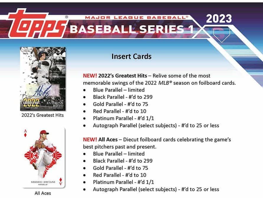 数量限定】Series 1 Topps Baseball Card Blaster Box 2023 トップス