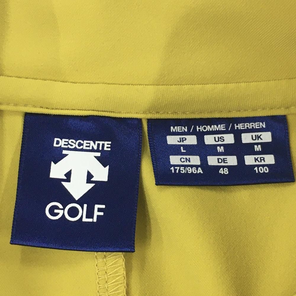 新品】デサントゴルフ ジャケット 良い イエロー ストレッチ 吸汗速乾