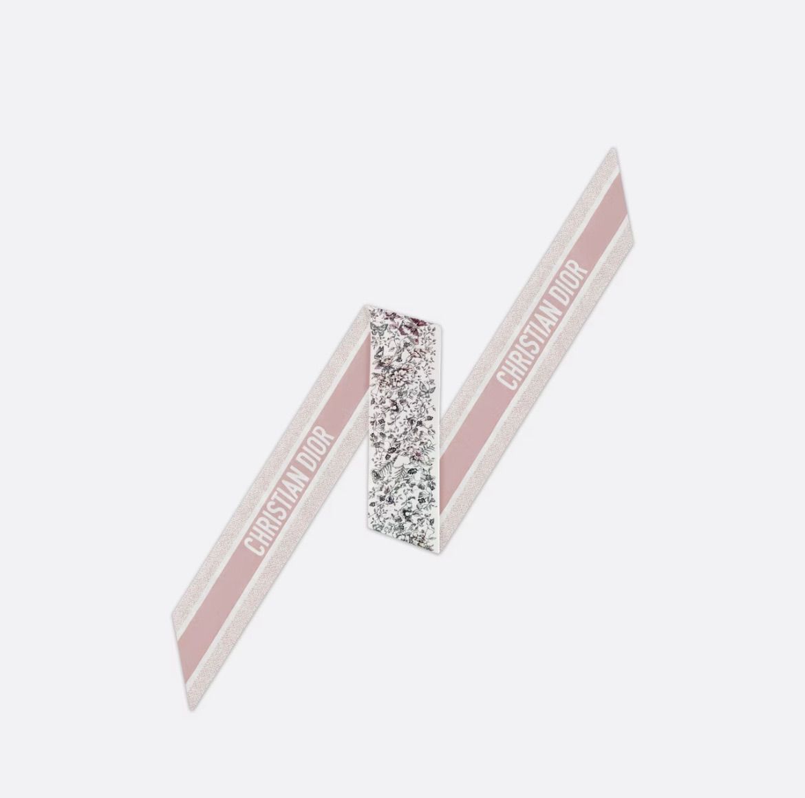 新作 新品 Dior ディオール Butterfly ミッツァ スカーフ ピンク