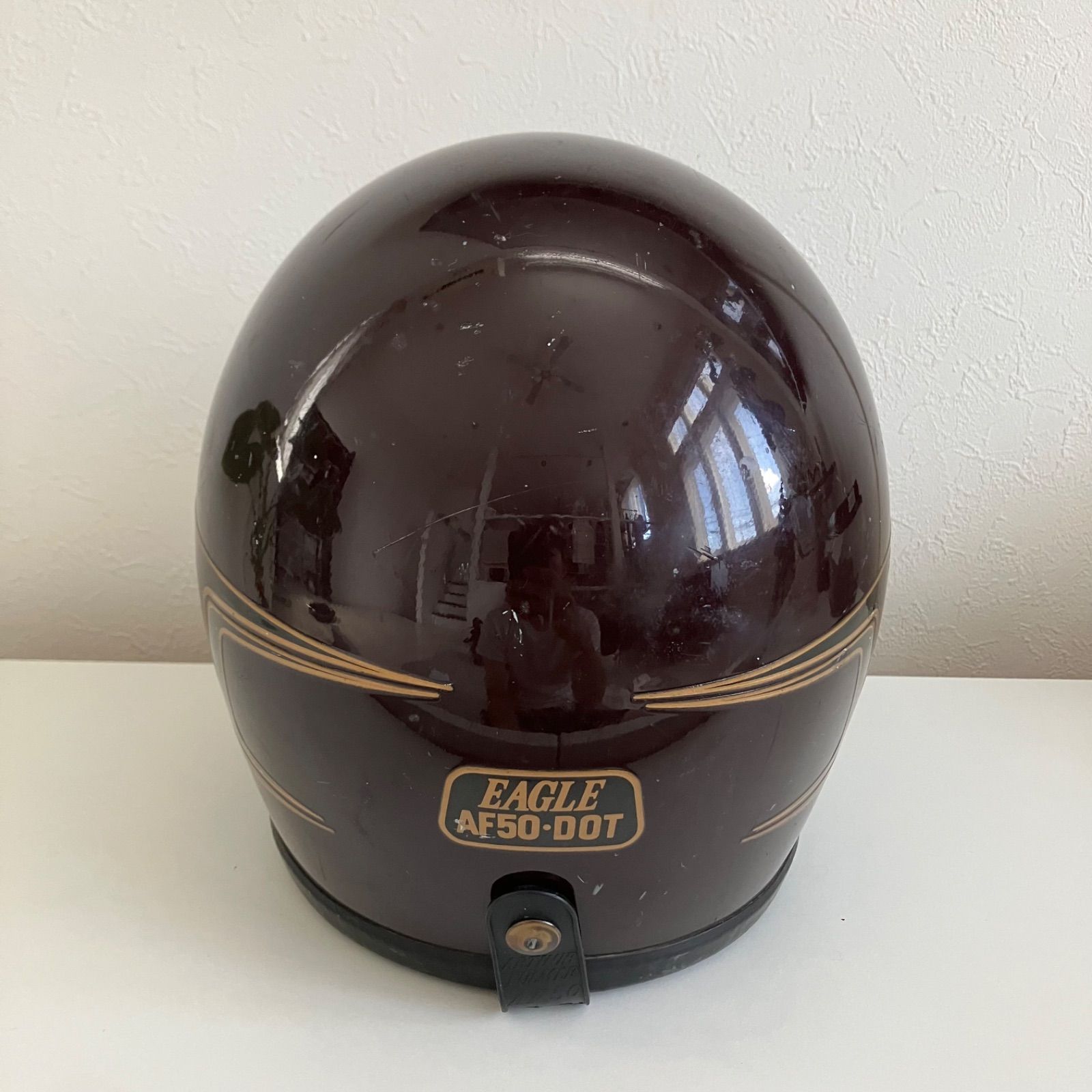 ARTHUR FULMERビンテージヘルメット EAGLE AF50 Mサイズ 茶色 ブラウン