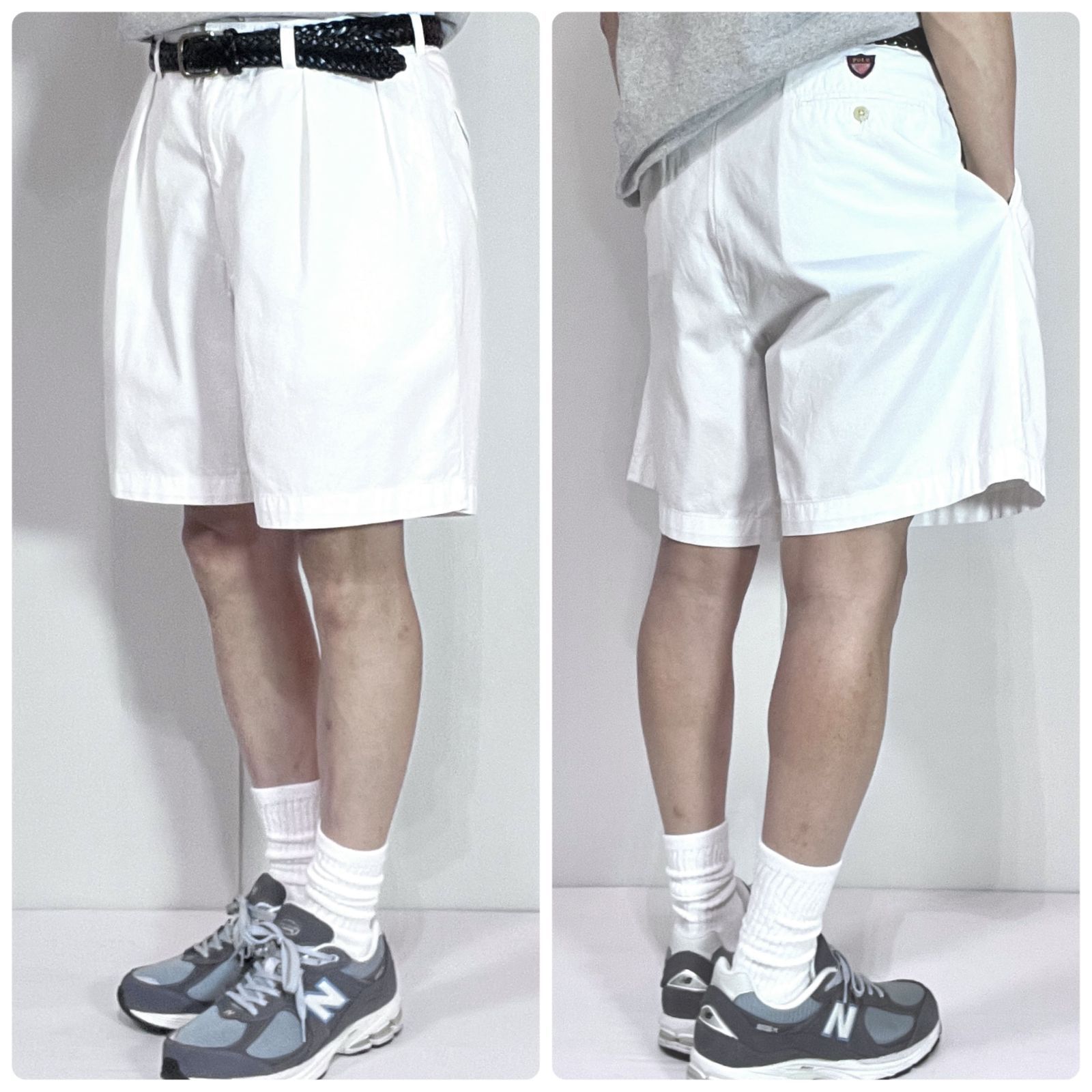 90s POLO GOLF ポロゴルフ W34 ホワイト 白 Polo Ralph Lauren