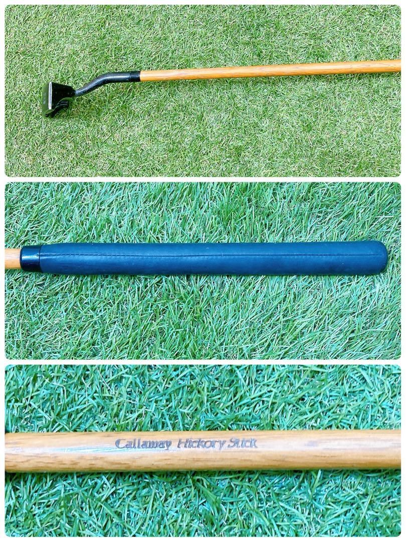 5.キャロウェイ ヒッコリースティック パター シャフト 木製