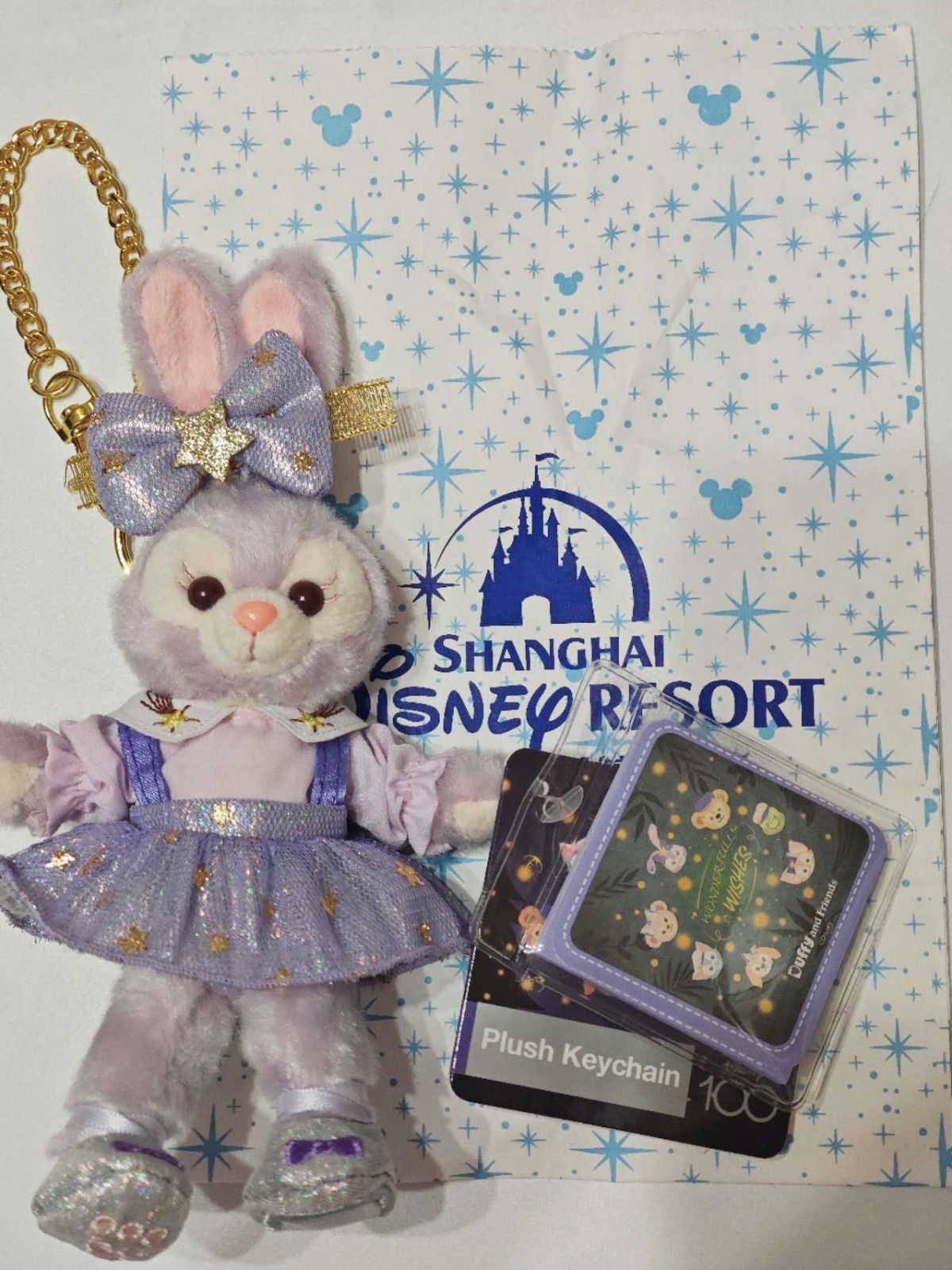 上海ディズニー限定 ステラルーぬいぐるみキーホルダー 100周年