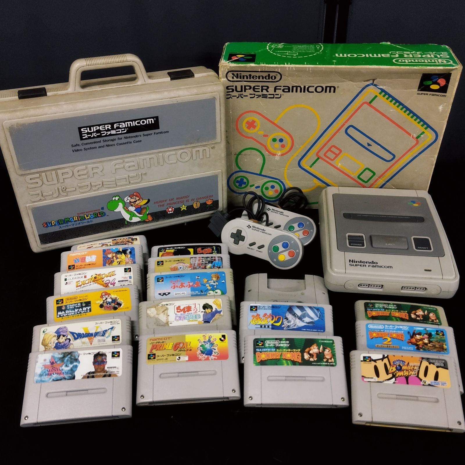 D14154 任天堂 スーパーファミコン 本体 1 台 アーケード 2 台 ゲーム 17 本 ジャンク