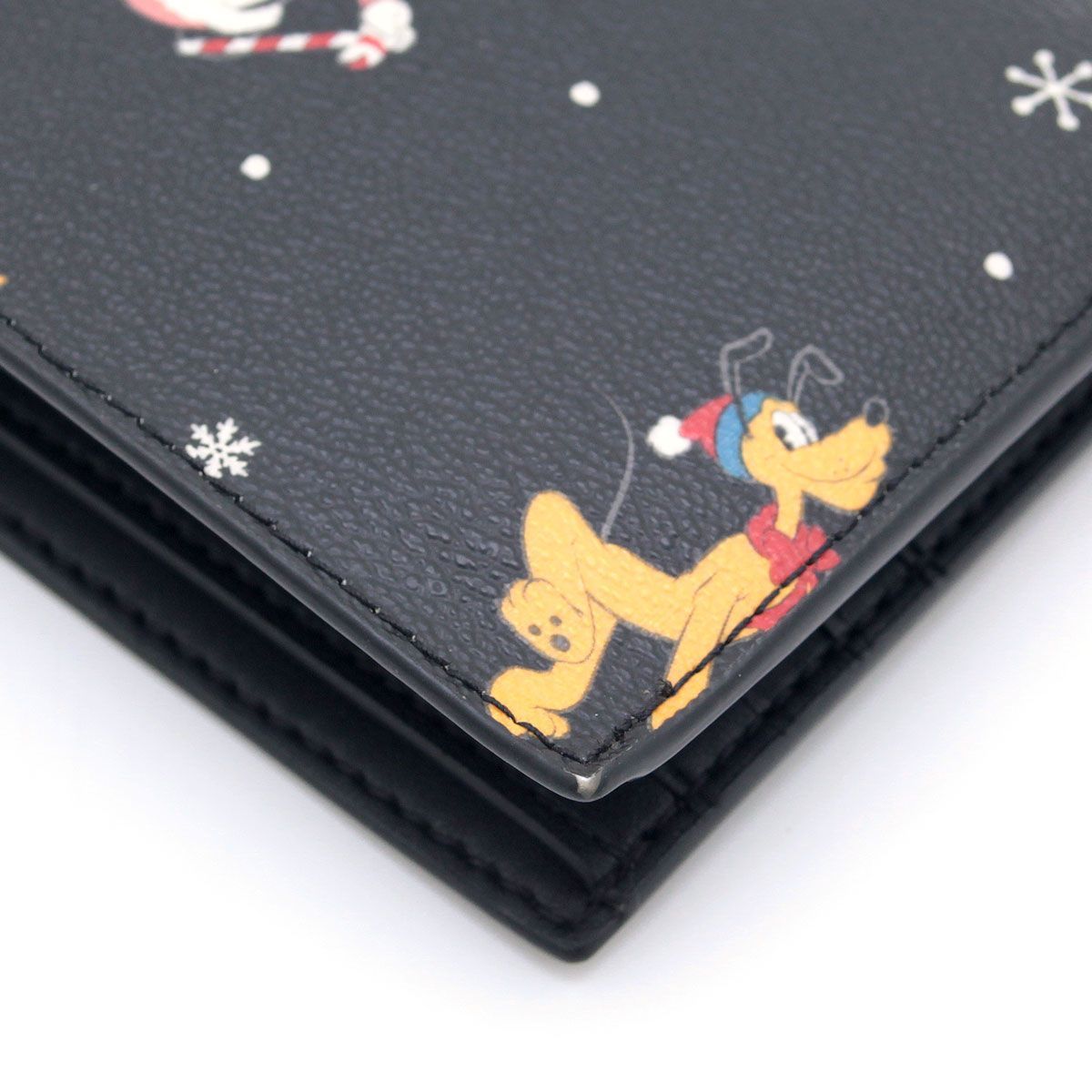 【未使用】COACH × ディズニー 100周年コラボ 二つ折り財布 ミッキー 中古 良品 】コーチ COACH 二つ折り財布 ディズニー創立100周年記念