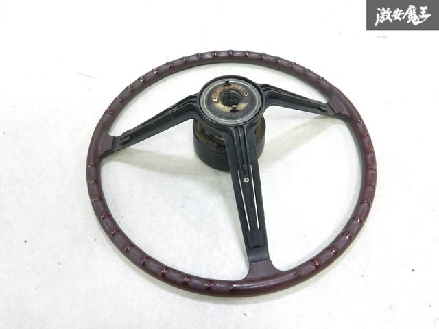 510ブルーバード後期SSS ロゴ付き 3スポーク ステアリング