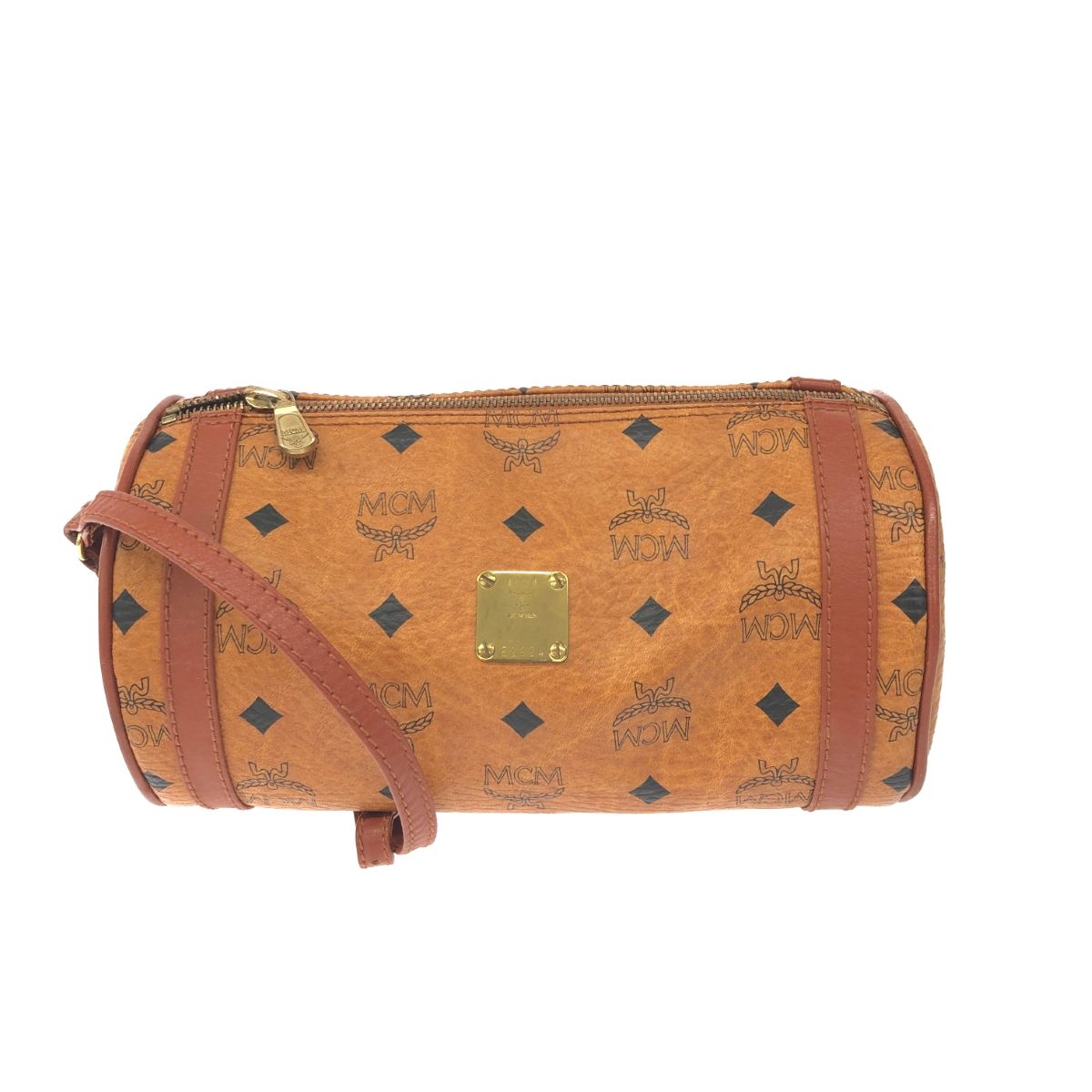 MCM エムシーエム ミニショルダーバッグ キャメル PVC ヴィセトス MCM エムシーエム ミニショルダーバッグ キャメル PVC ヴィセトス