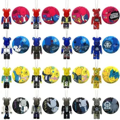 キーホルダー・マスコット(キャラクター)　全16種セット 「ヒプノシスマイク-Division Rap Battle-×BE＠RBRICK」 中古】キーホルダー・マスコット(キャラクター) 全16種セット
