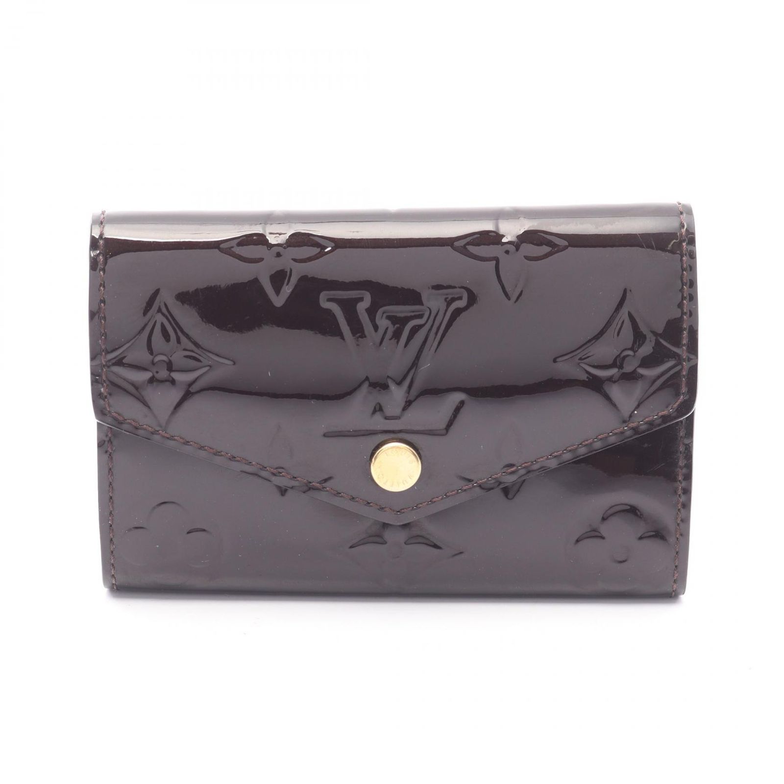 ルイ・ヴィトン LOUIS VUITTON キーケース ミュルティクレ6 モノグラムヴェルニ アマラント M90902 アマラント レザー ミュルティクレ6 レディース Used A