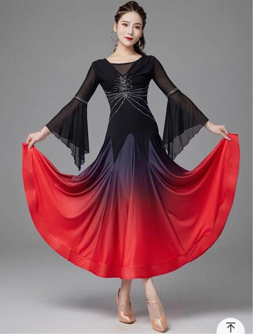 スタンダードダンス向け練習着ワンピース