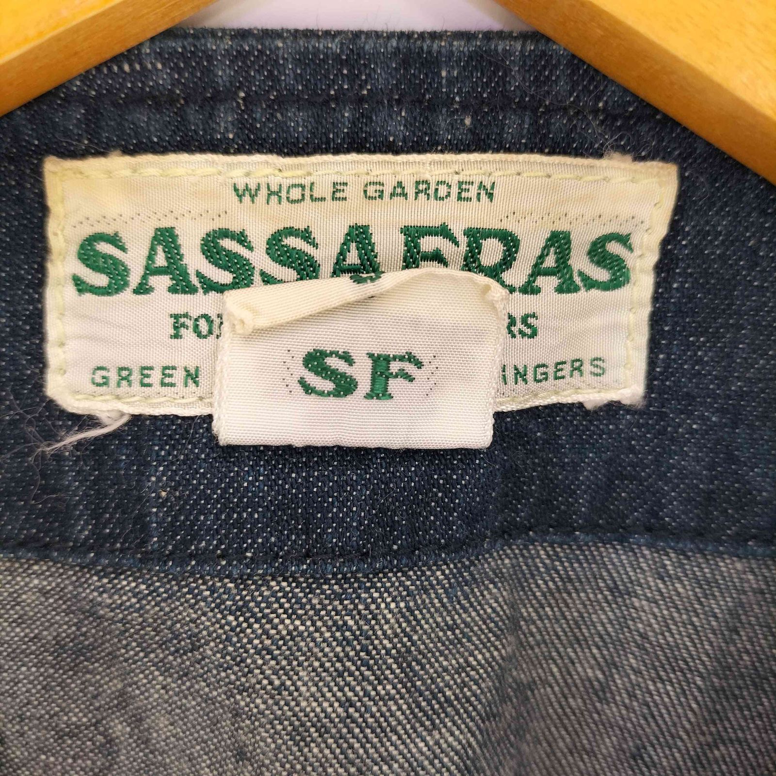 ササフラスベストGARDEN TOUGH VEST XL デニム