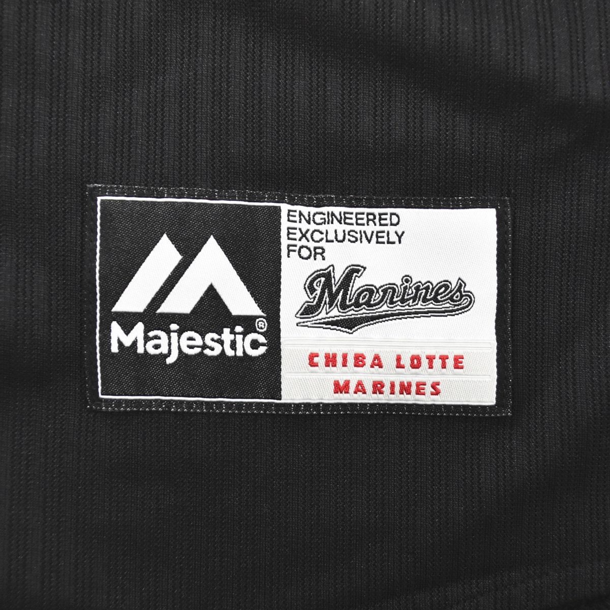 MARINES 千葉ロッテ　majestic XL 美品】 マジェスティック x 千葉ロッテ マリーンズ MAJESTIC x